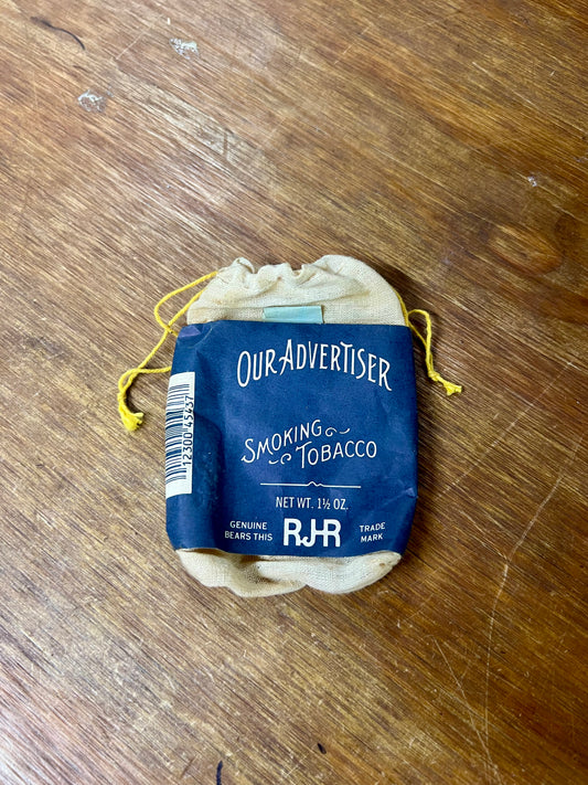 Vintage R.J. Reynolds Tobacco Smoking Tobacco Our Advertiser Cloth Bag