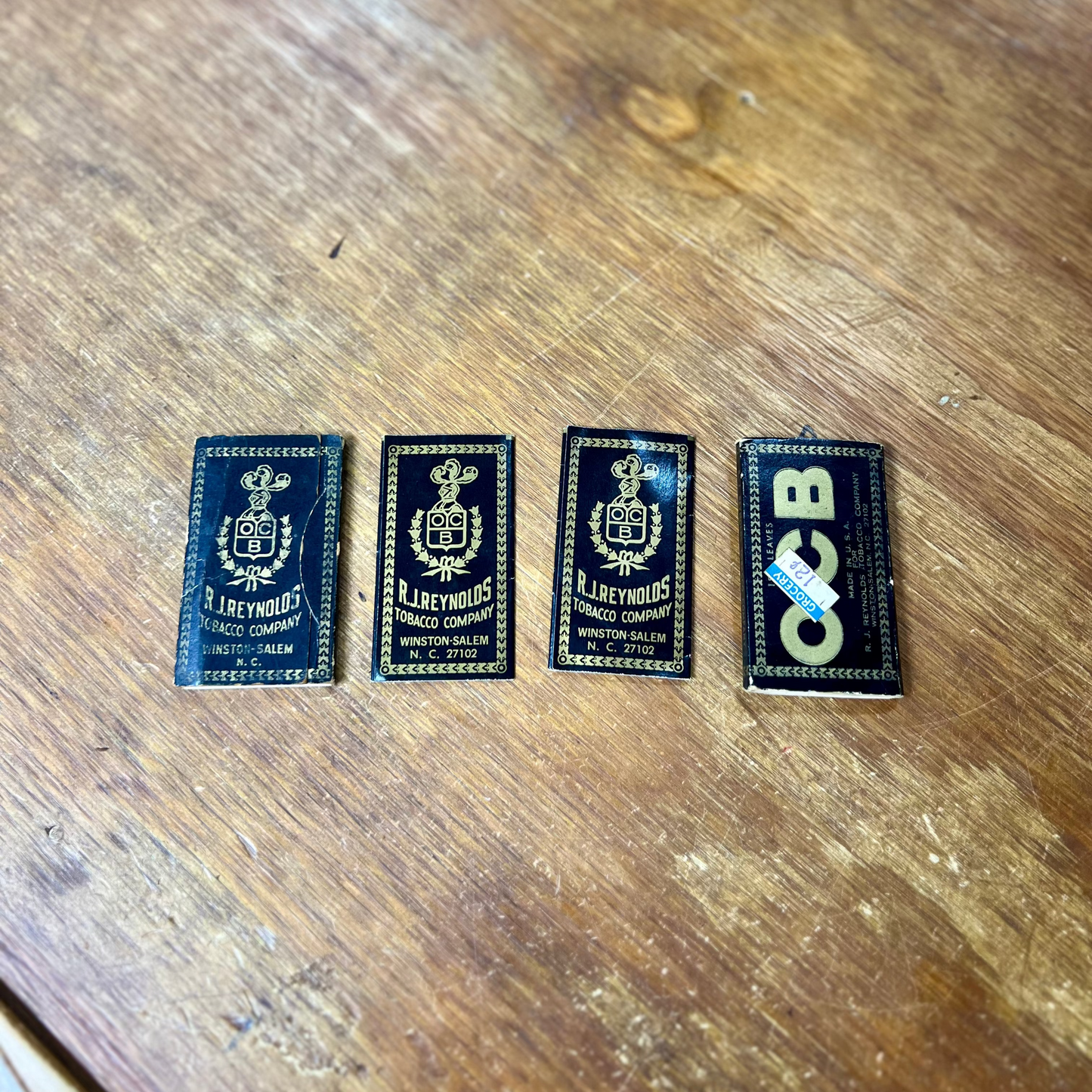 Vintage OCB Cigarette Paper Packages R.J. Reynolds Winston Salem NC