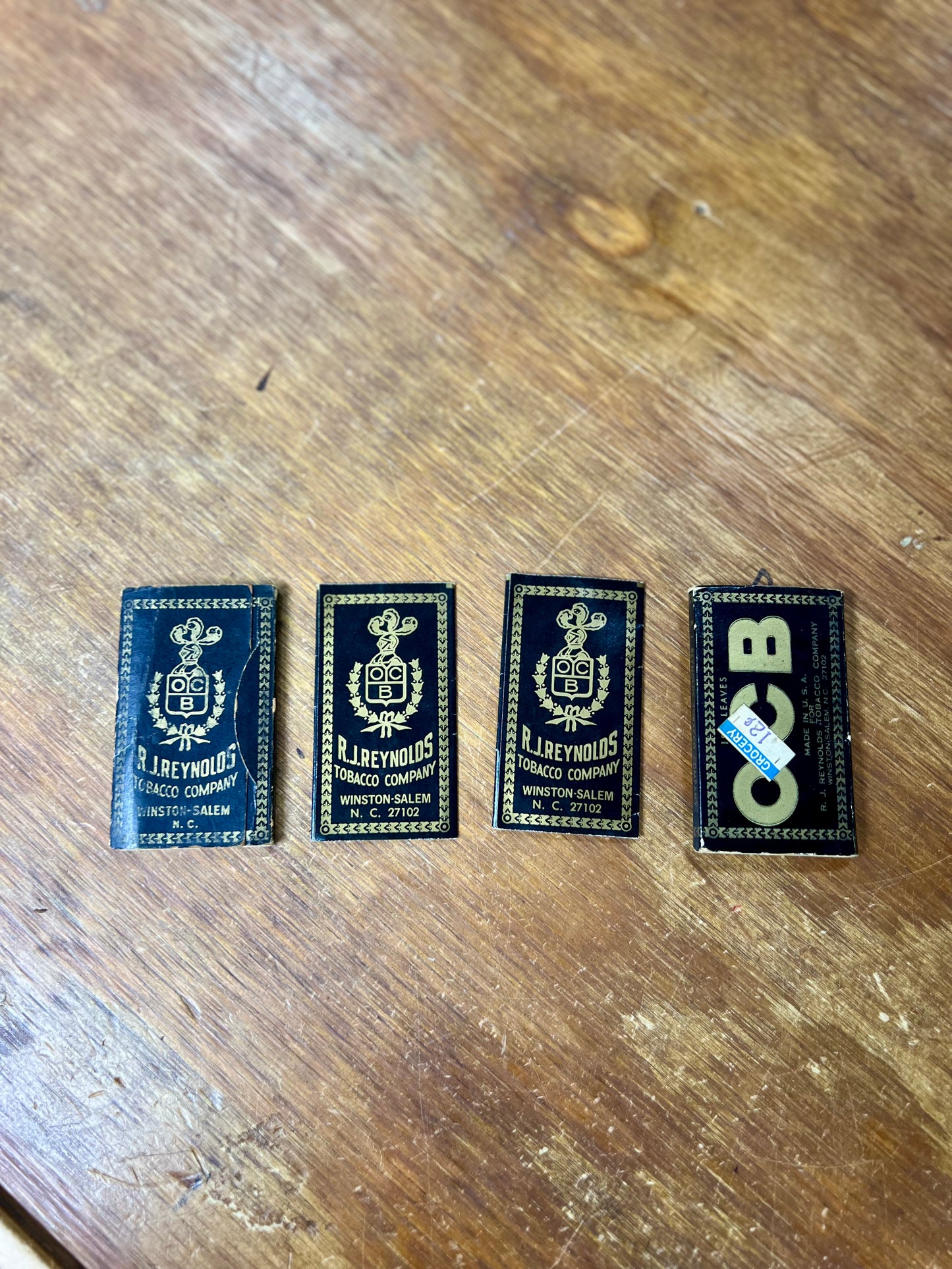 Vintage OCB Cigarette Paper Packages R.J. Reynolds Winston Salem NC