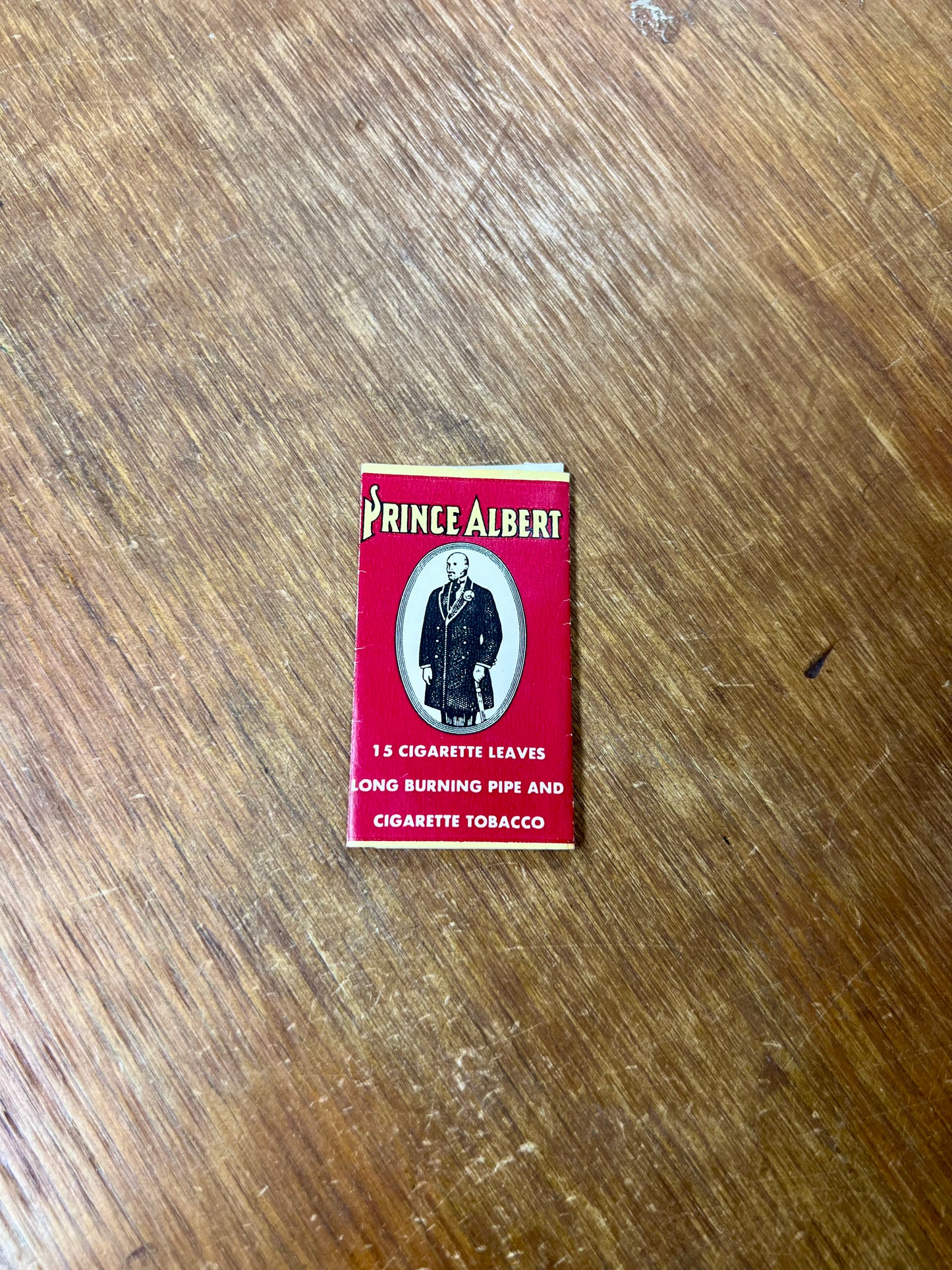 Vintage Prince Albert Cigarette Leaves Package - Empty