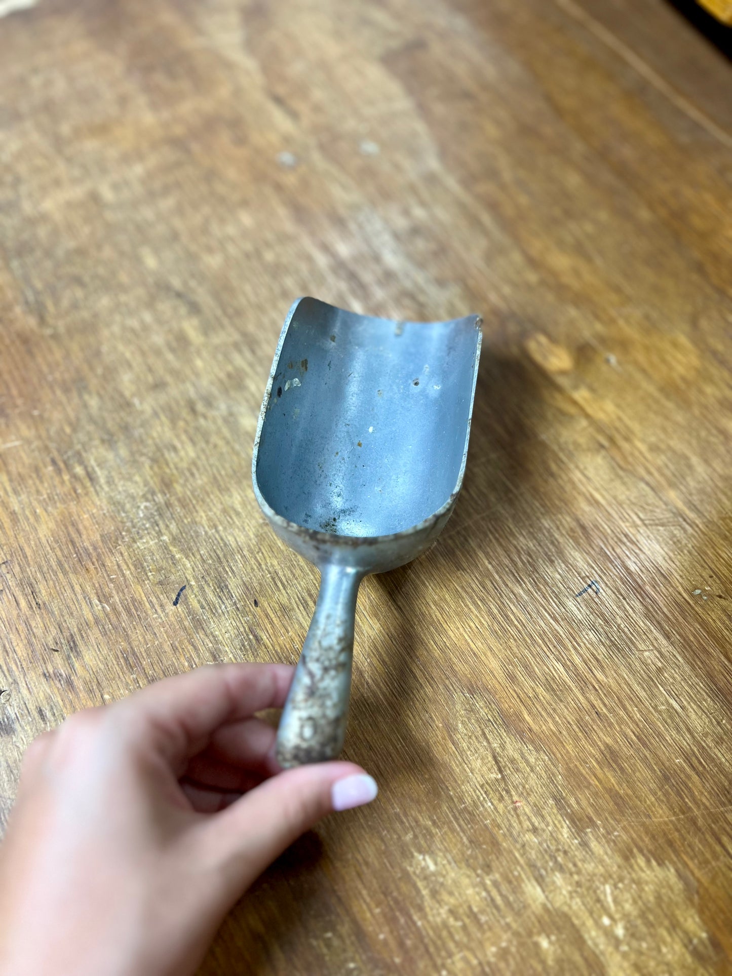 Vintage Small Alumninum Scoop