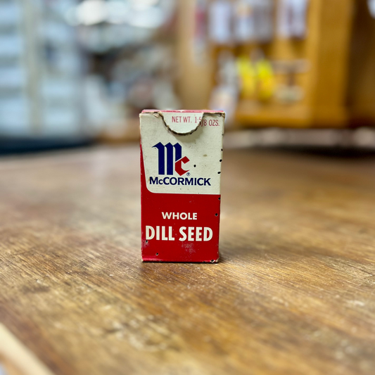Vintage McCormick Whole Dill Seed Cardboard Box