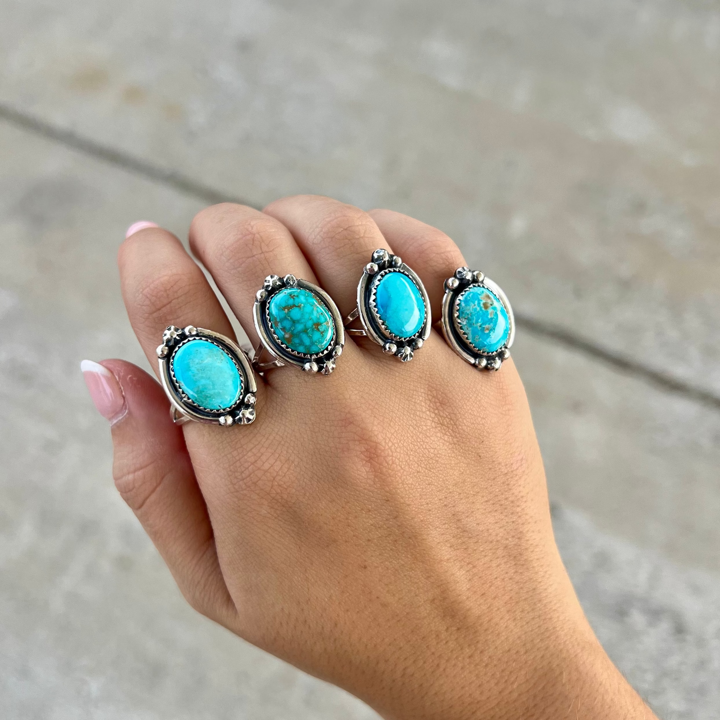 The Laramie Genuine Turquoise and Sterling Silver Ring