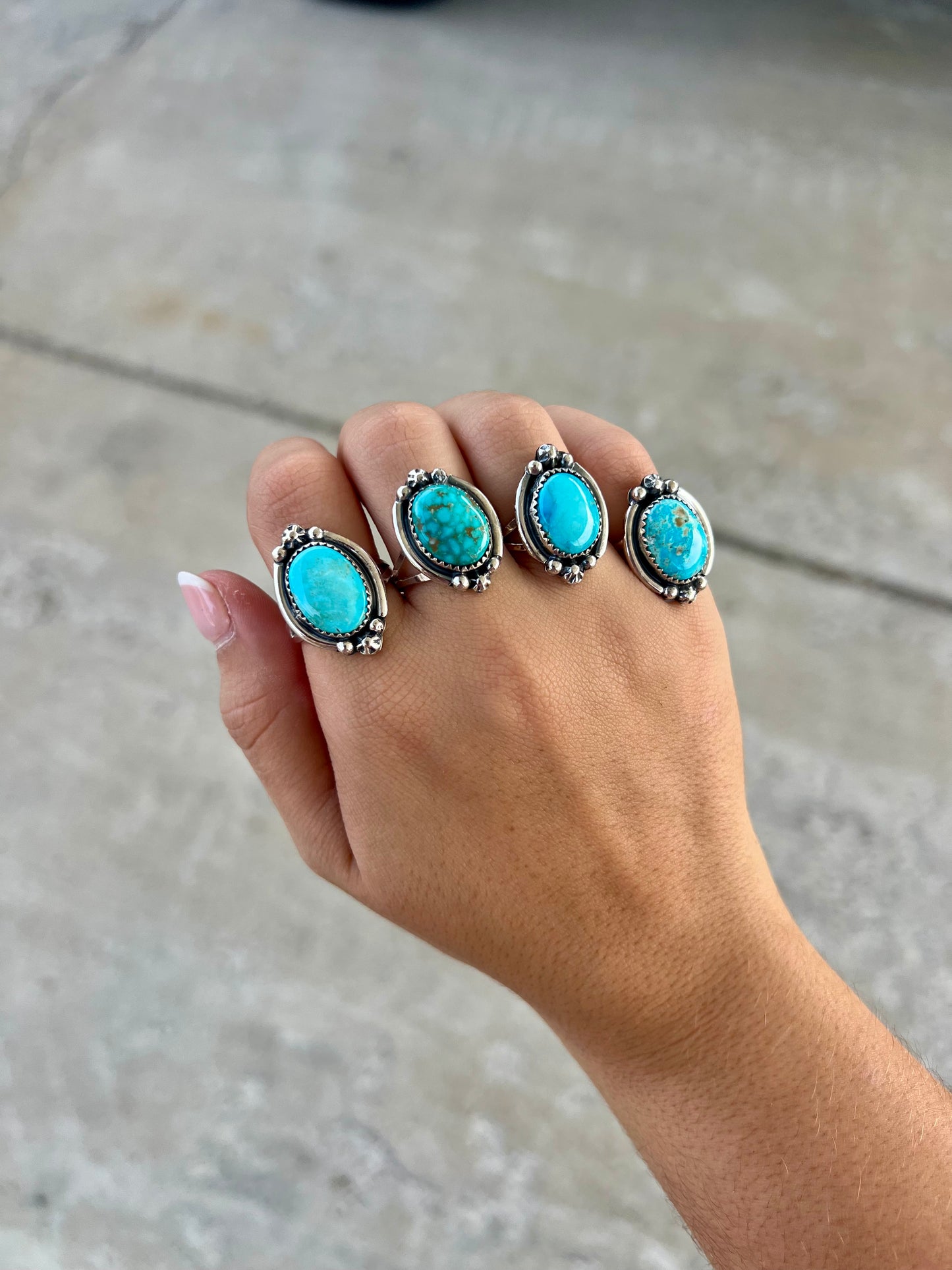 The Laramie Genuine Turquoise and Sterling Silver Ring