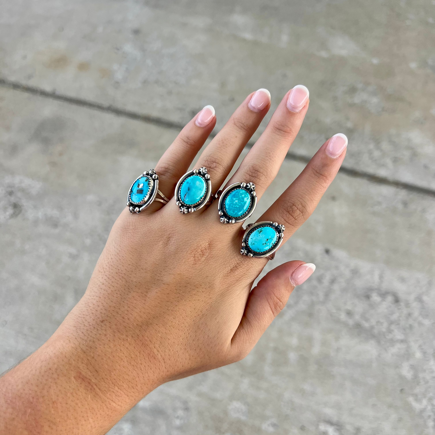 The Laramie Genuine Turquoise and Sterling Silver Ring