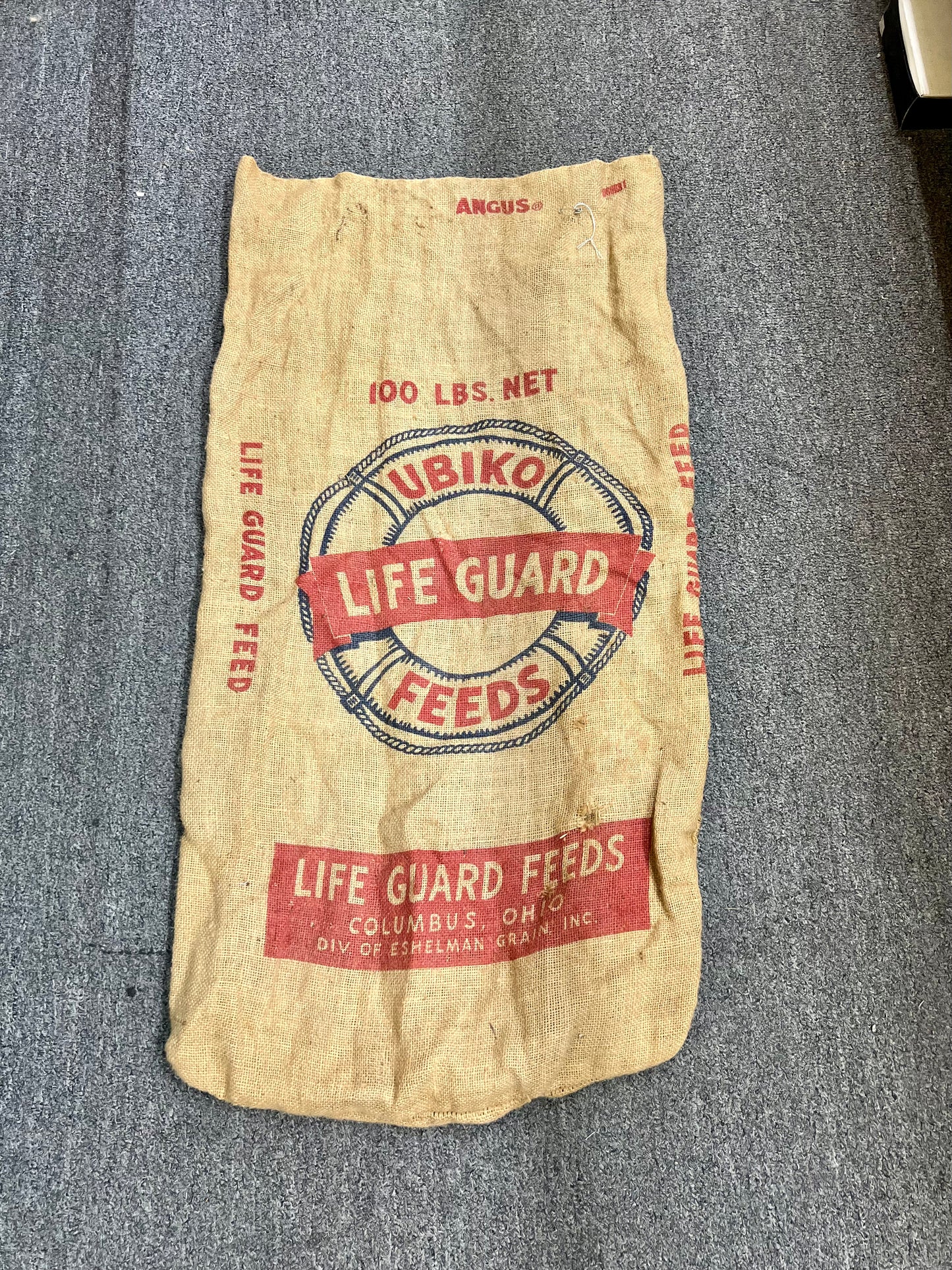 Life Guard Feeds Burlap Bag