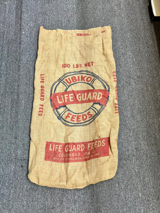 Life Guard Feeds Burlap Bag