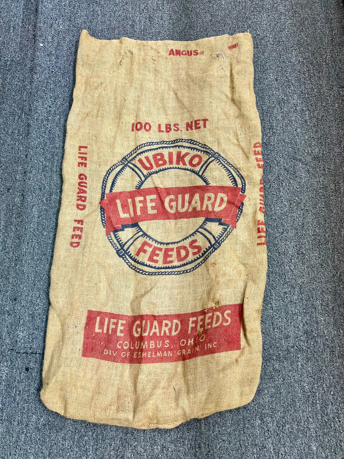 Life Guard Feeds Burlap Bag