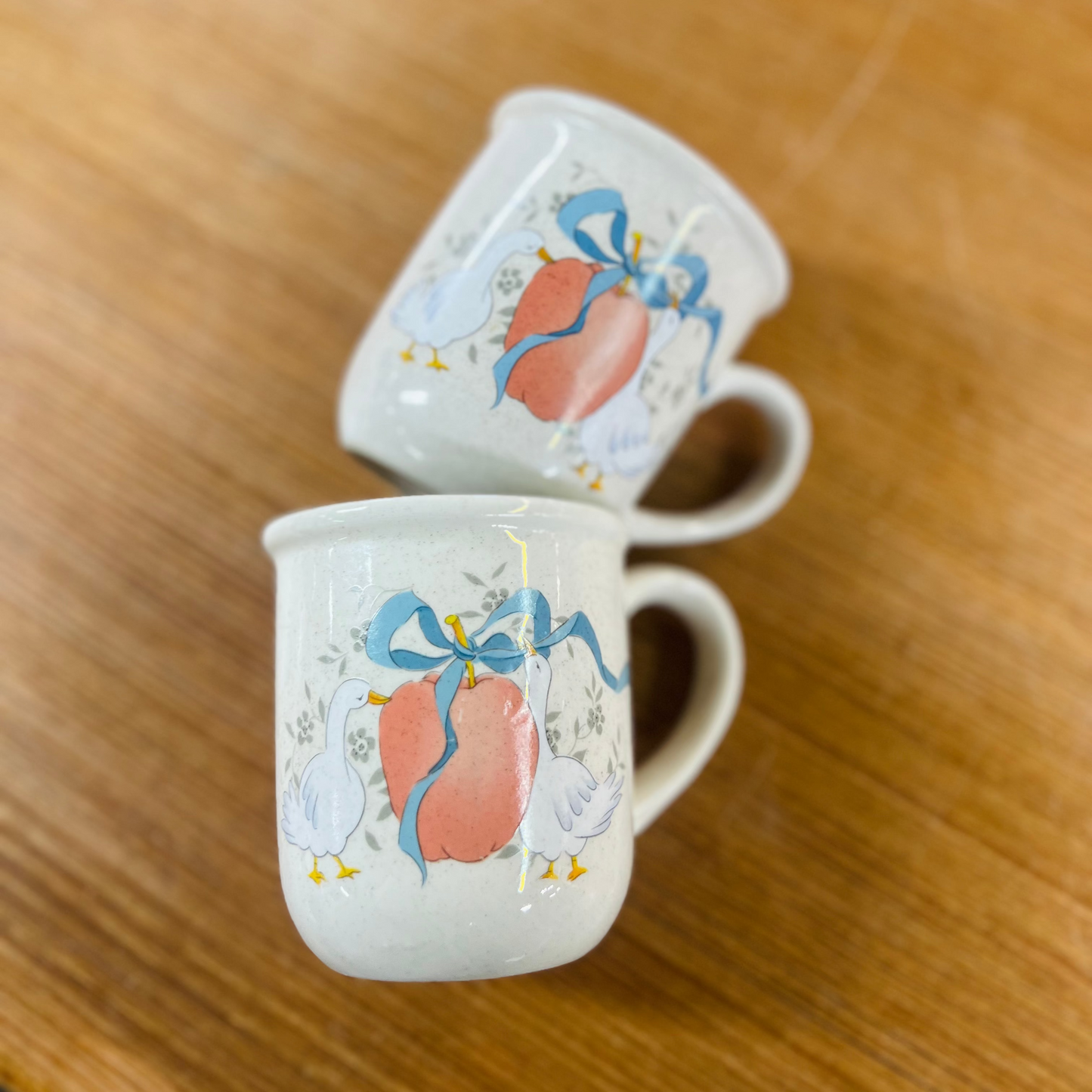 Vintage Marmalade Geese Mugs - Set of 2