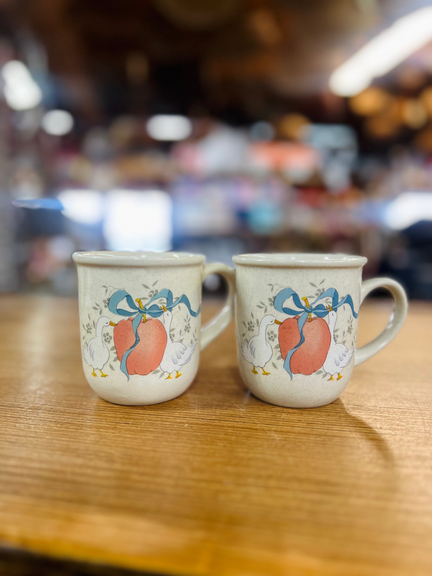 Vintage Marmalade Geese Mugs - Set of 2