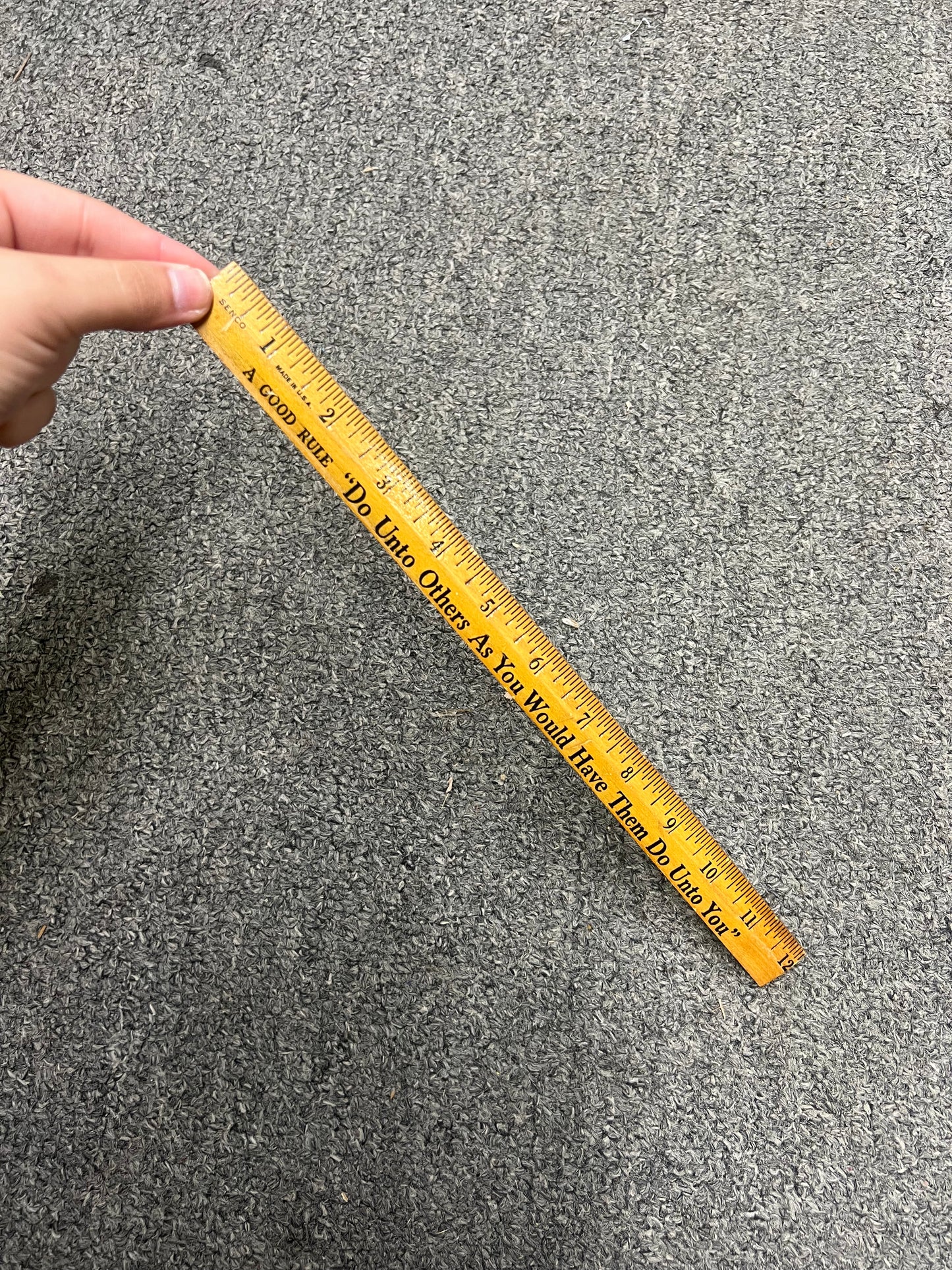 Vintage 1940s Coca Cola Wood Ruler Featuring the Golden Rule