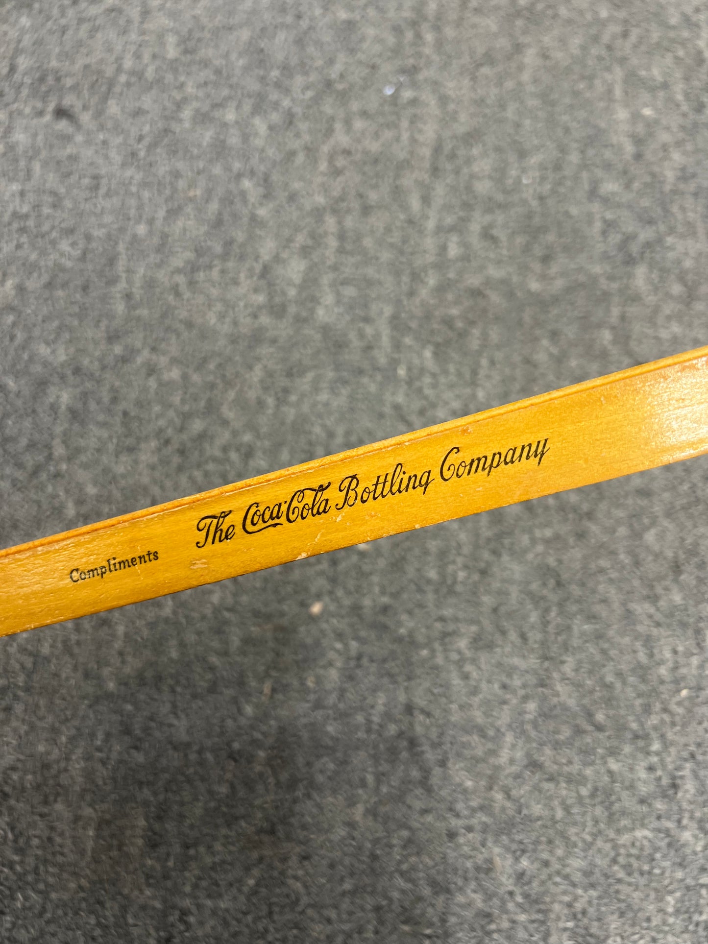 Vintage 1940s Coca Cola Wood Ruler Featuring the Golden Rule