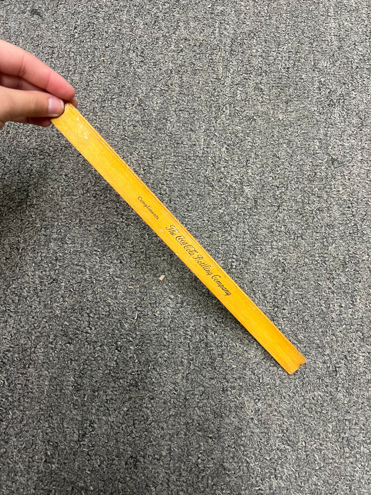 Vintage 1940s Coca Cola Wood Ruler Featuring the Golden Rule