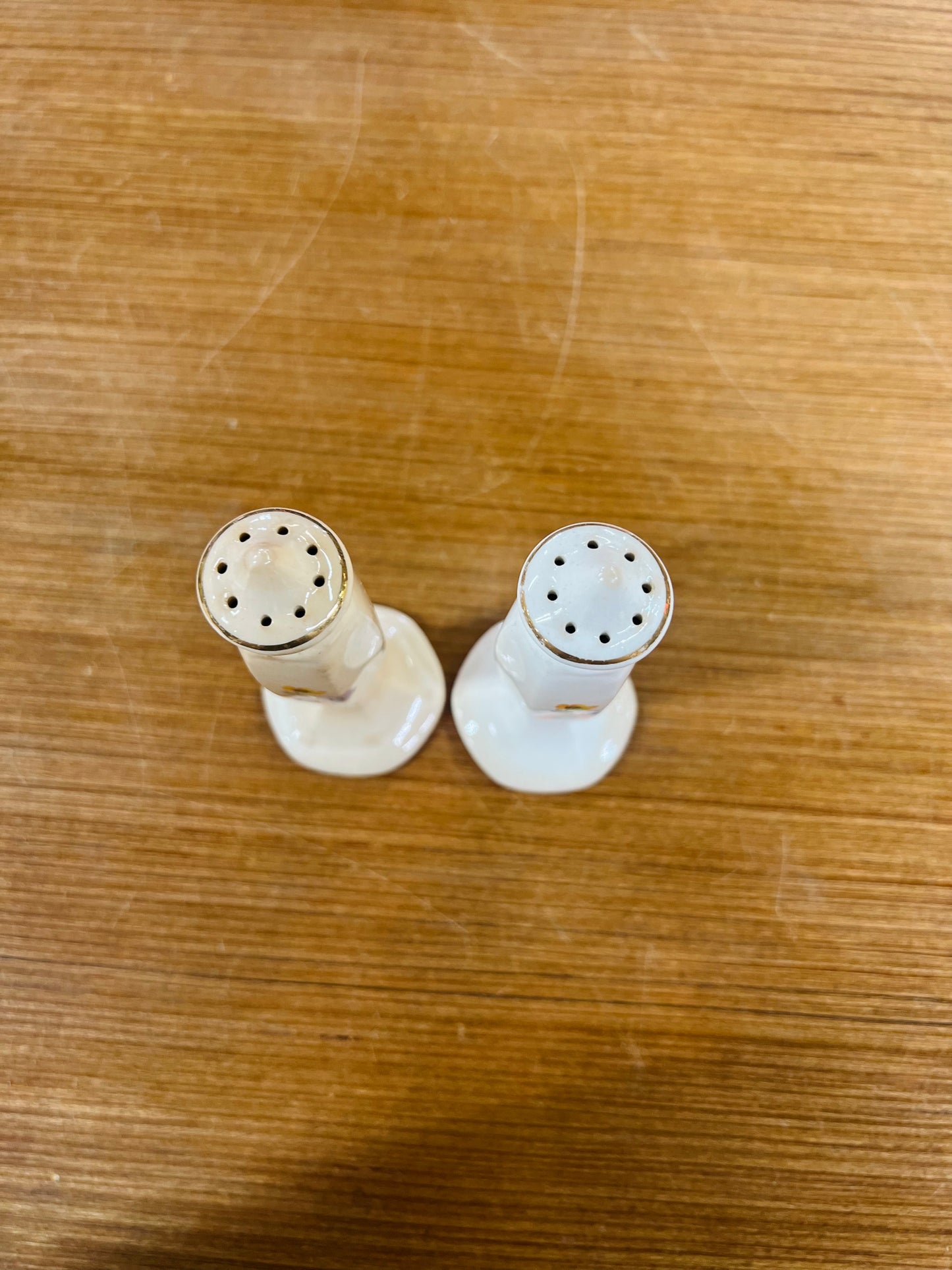 Vintage Poppy Flower Salt and Pepper Shakers Set