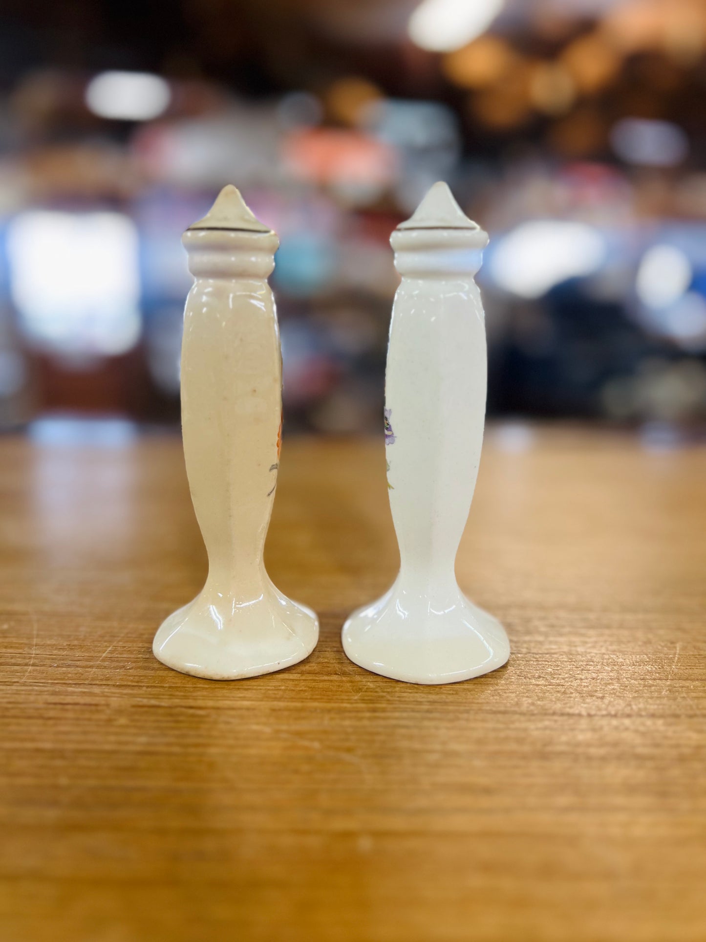 Vintage Poppy Flower Salt and Pepper Shakers Set