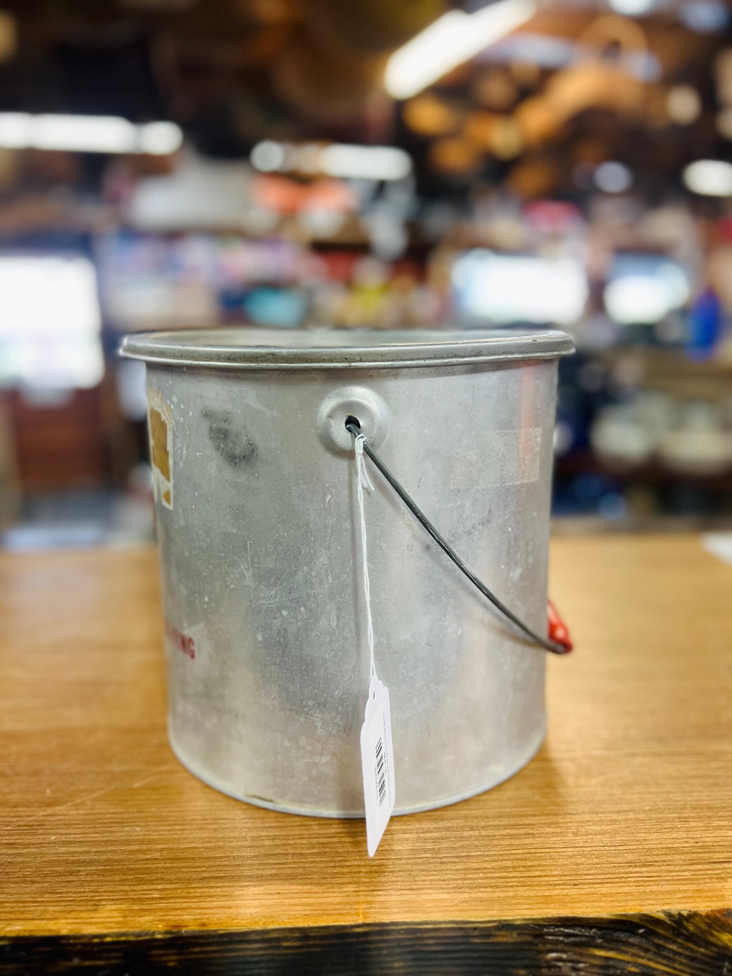 Vintage Metal Long Life Minnow Bucket Full Float