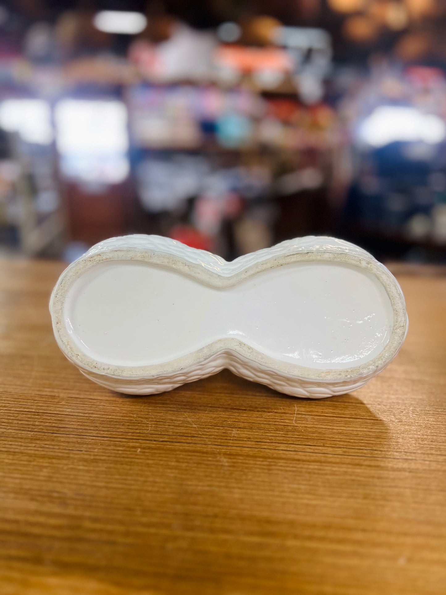 Vintage Double Kissing Swans Heart Planter