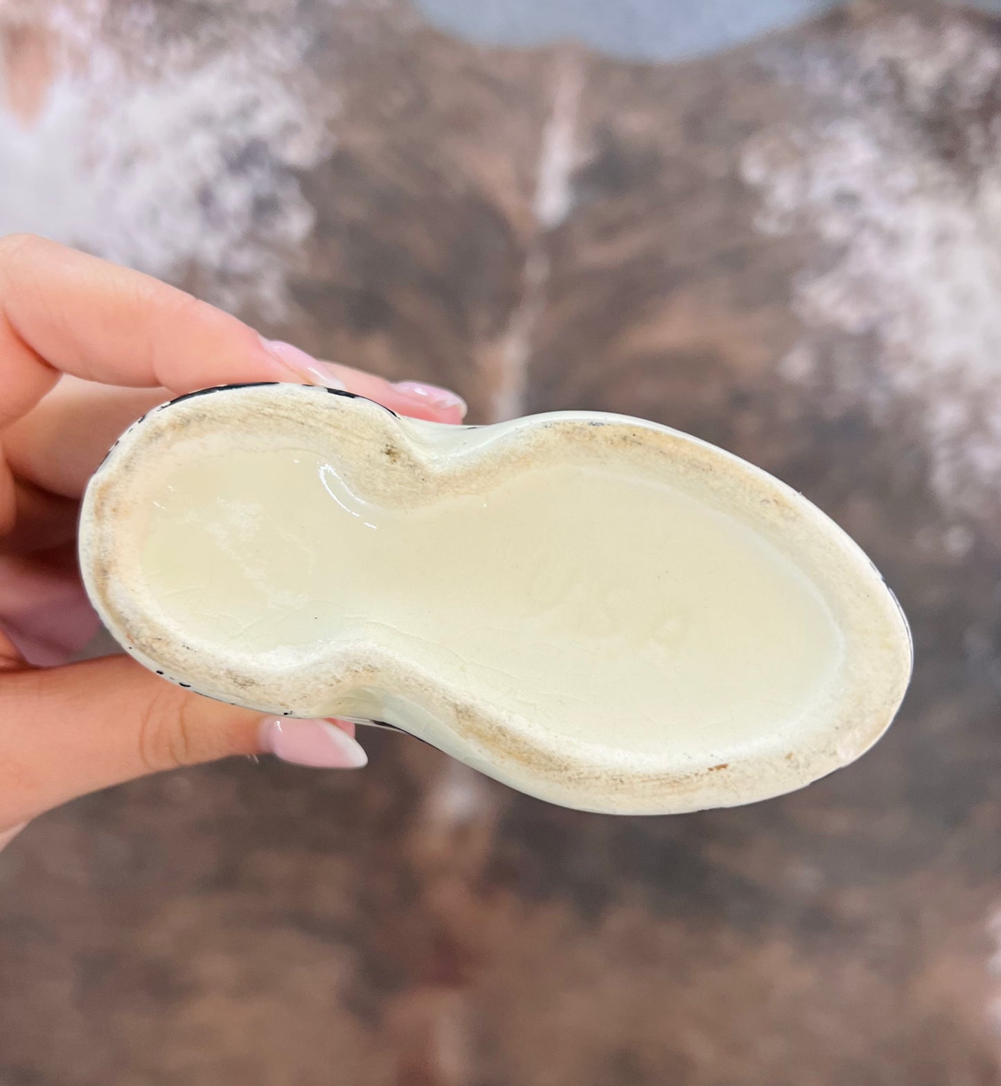 Vintage Ceramic Boot Vase Planter