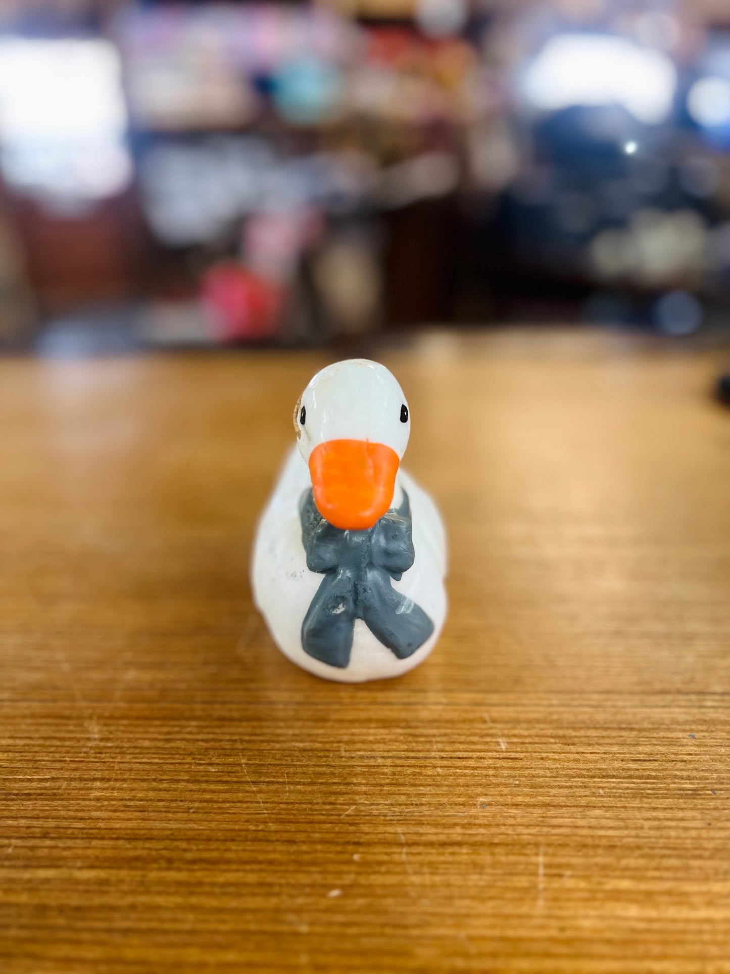 Unique* Duck Candle with Blue Bow