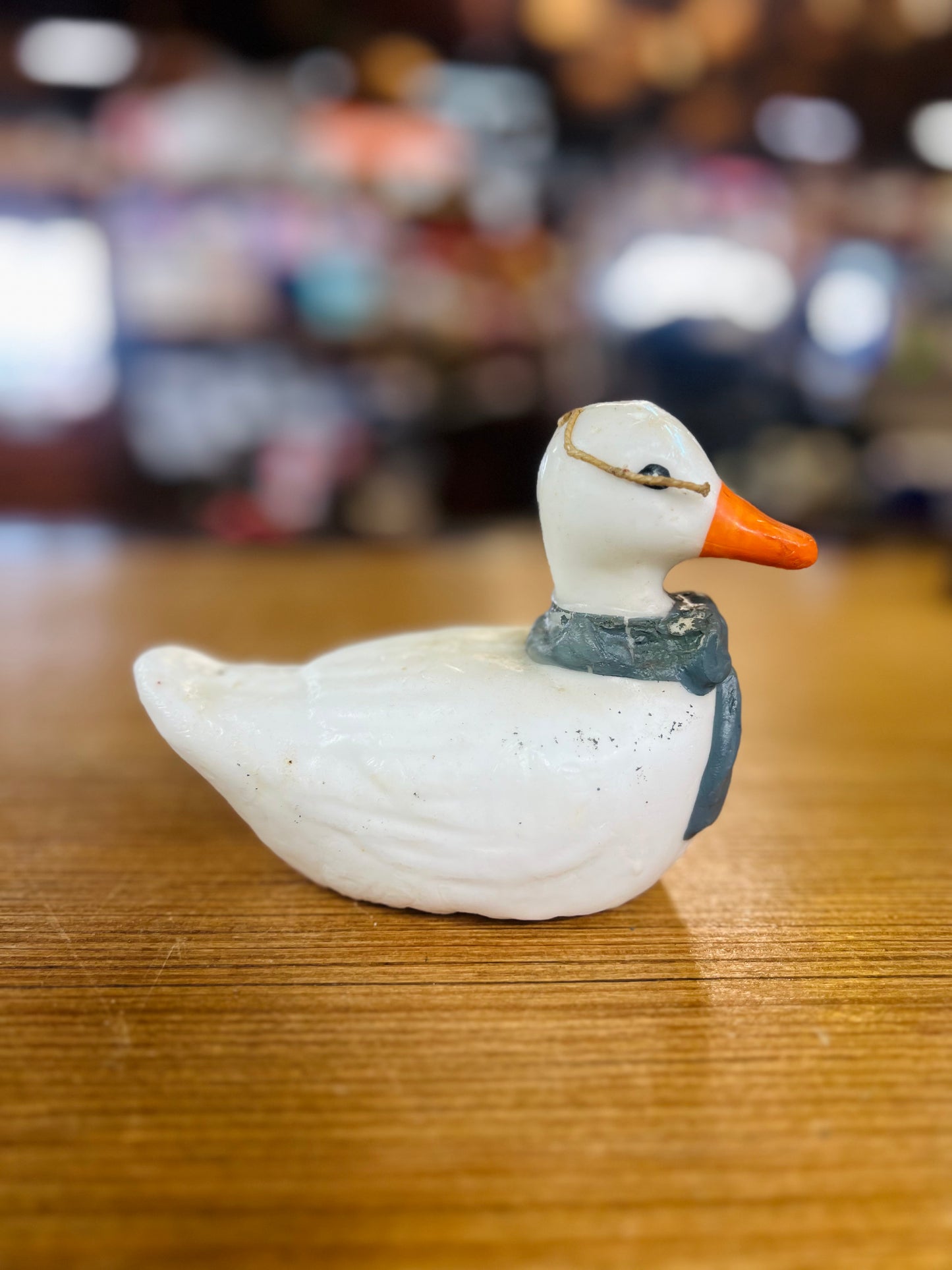 Unique* Duck Candle with Blue Bow
