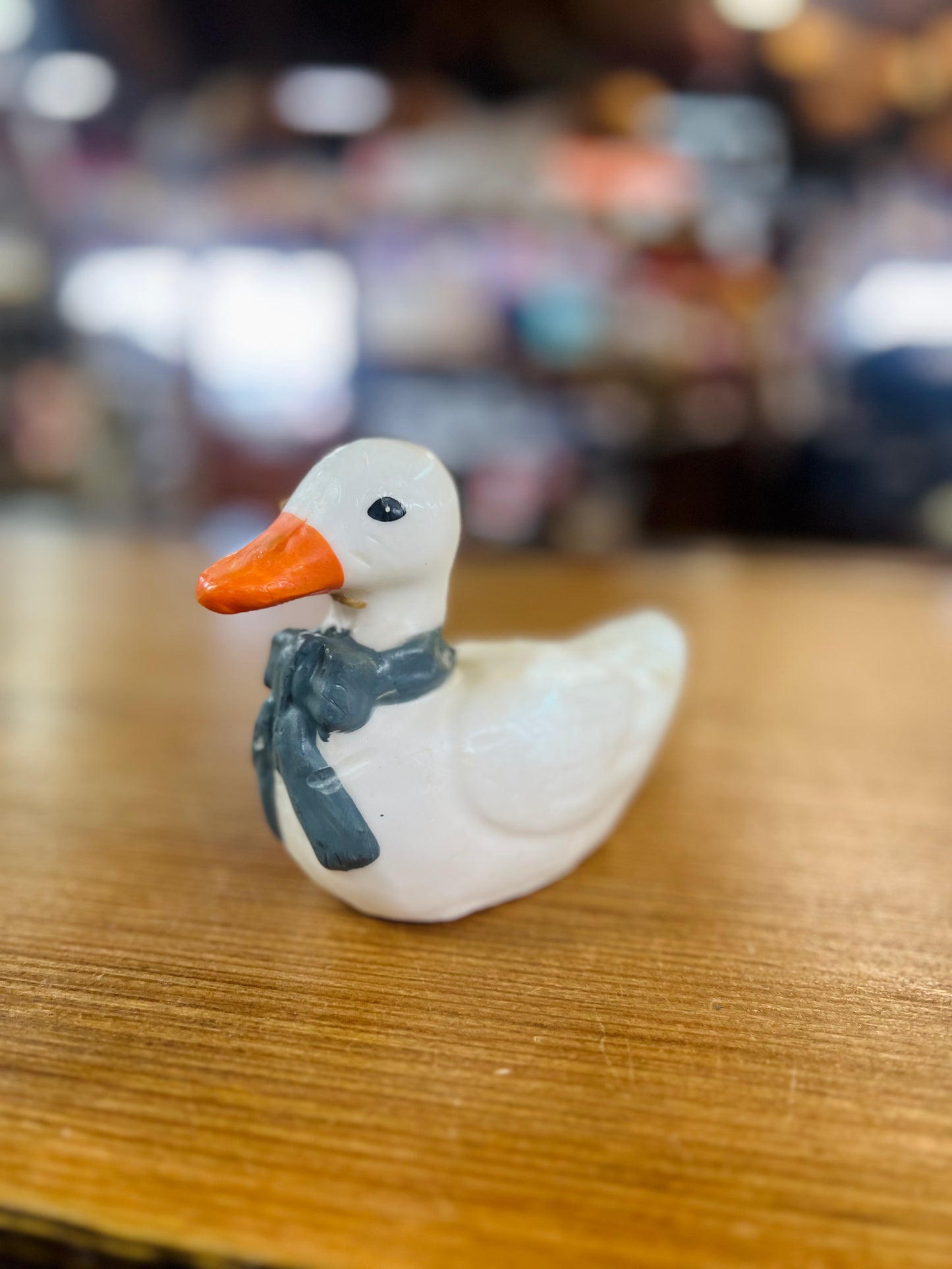 Unique* Duck Candle with Blue Bow