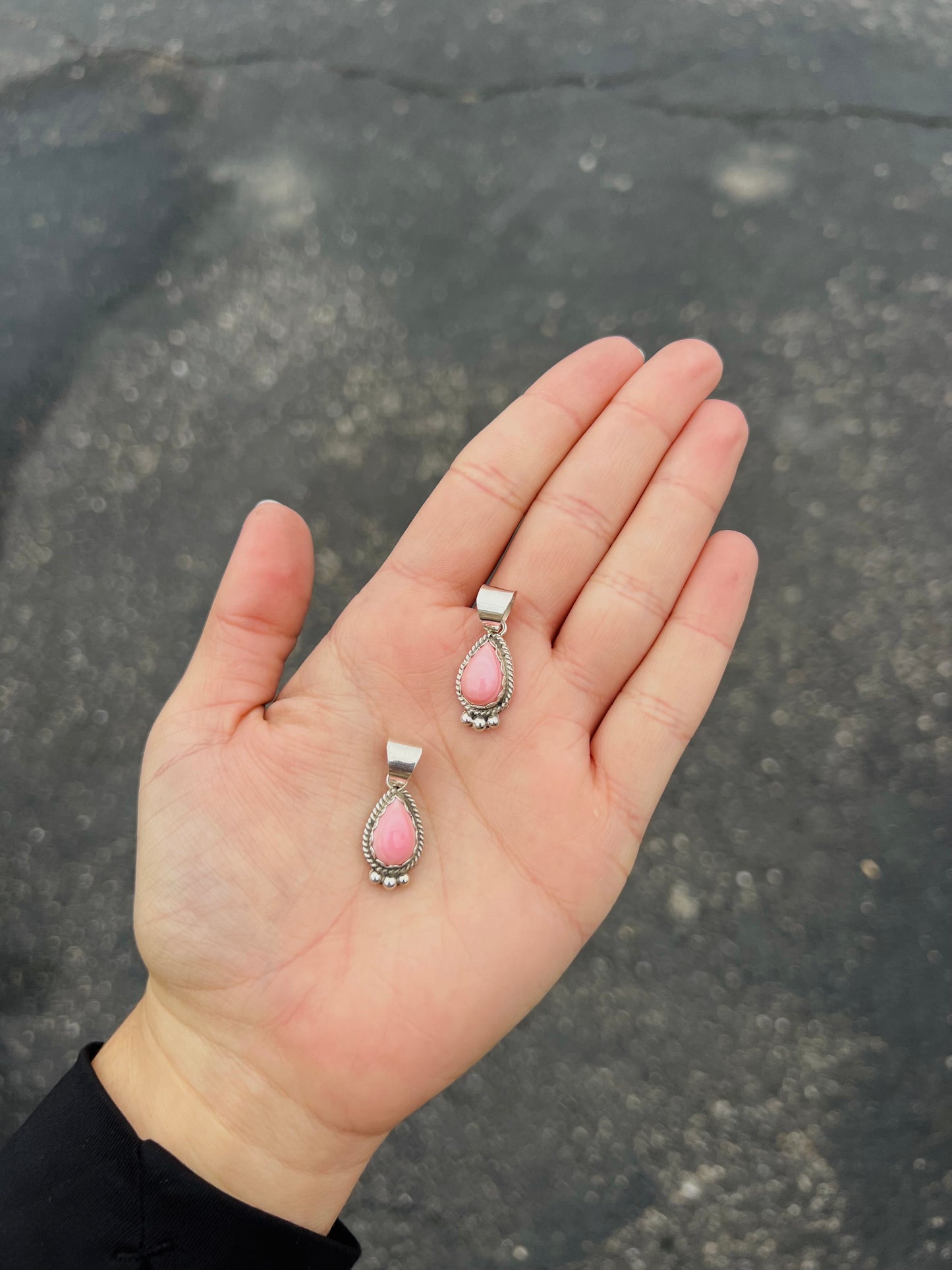 The Posie Pink Conch Sterling Silver Pendant