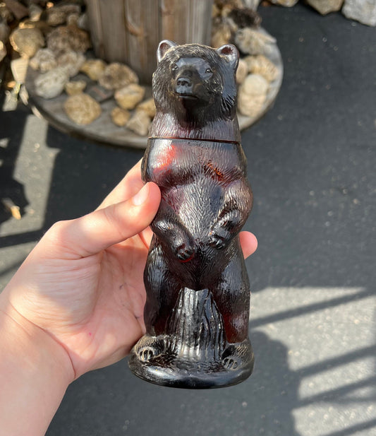 Avon Kodiak Bear 1970s Decanter 1/2 Full