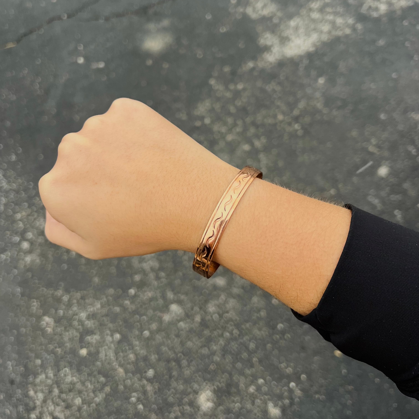 The Cade Stamped Copper Cuff