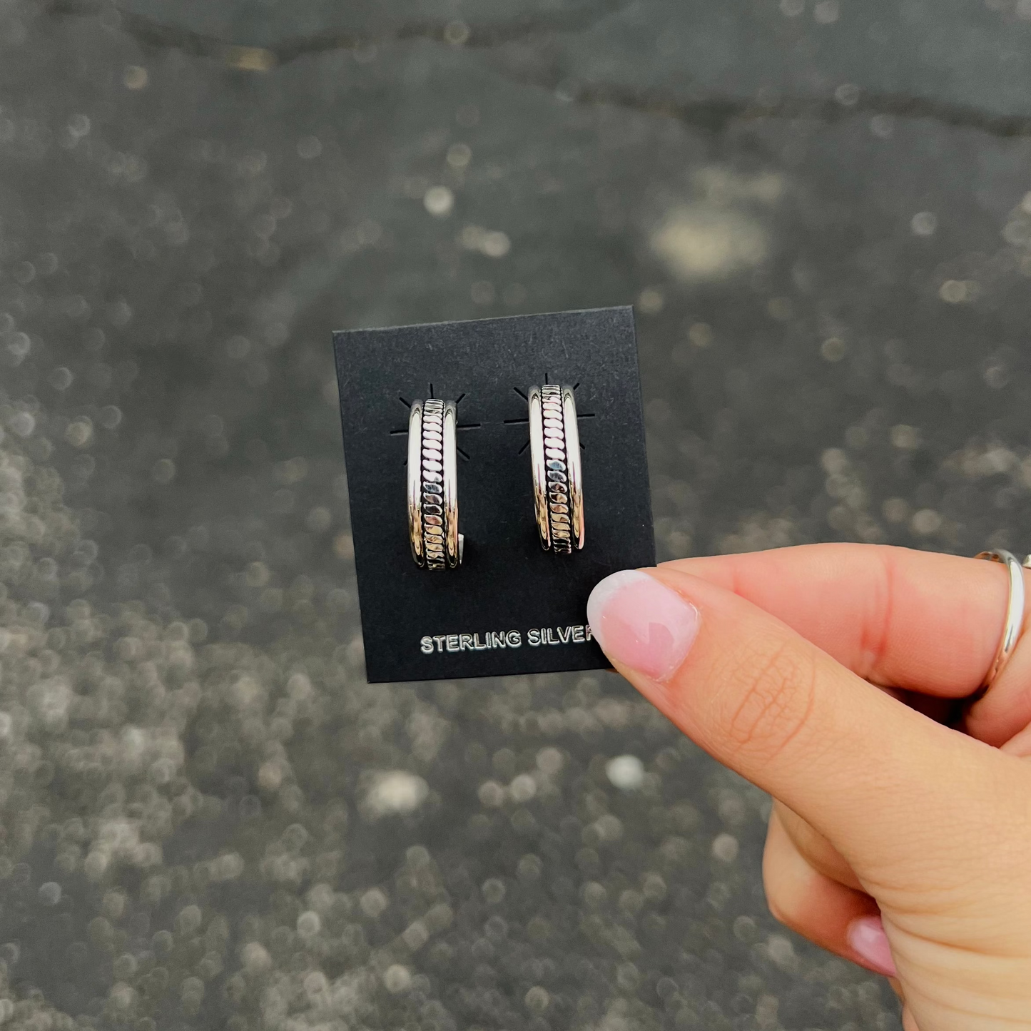 The Caroline Twisted Sterling Silver Hoop Earrings