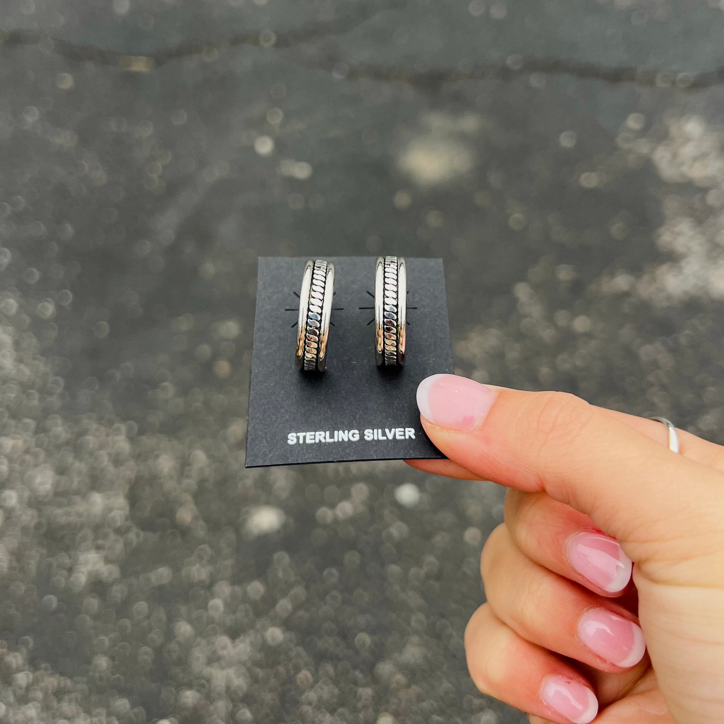 The Caroline Twisted Sterling Silver Hoop Earrings