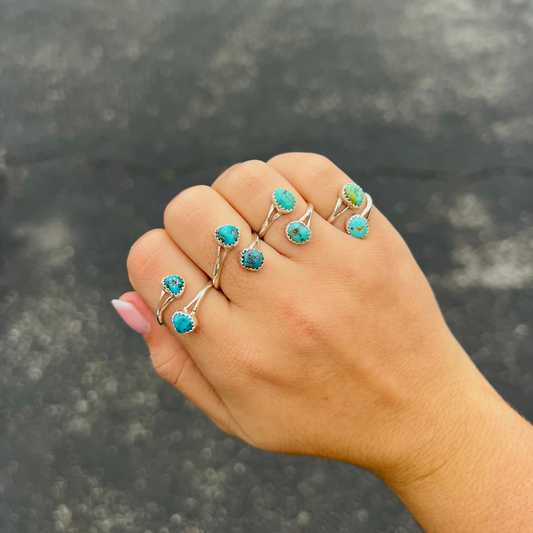 Genuine Turquoise Wrap Ring
