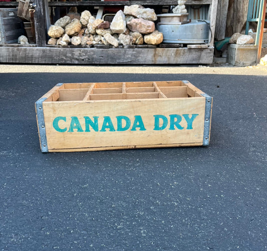 Vintage Canada Dry Wood Crate