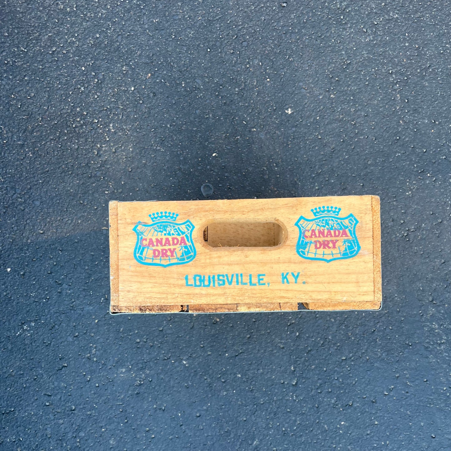 Vintage Canada Dry Wood Crate