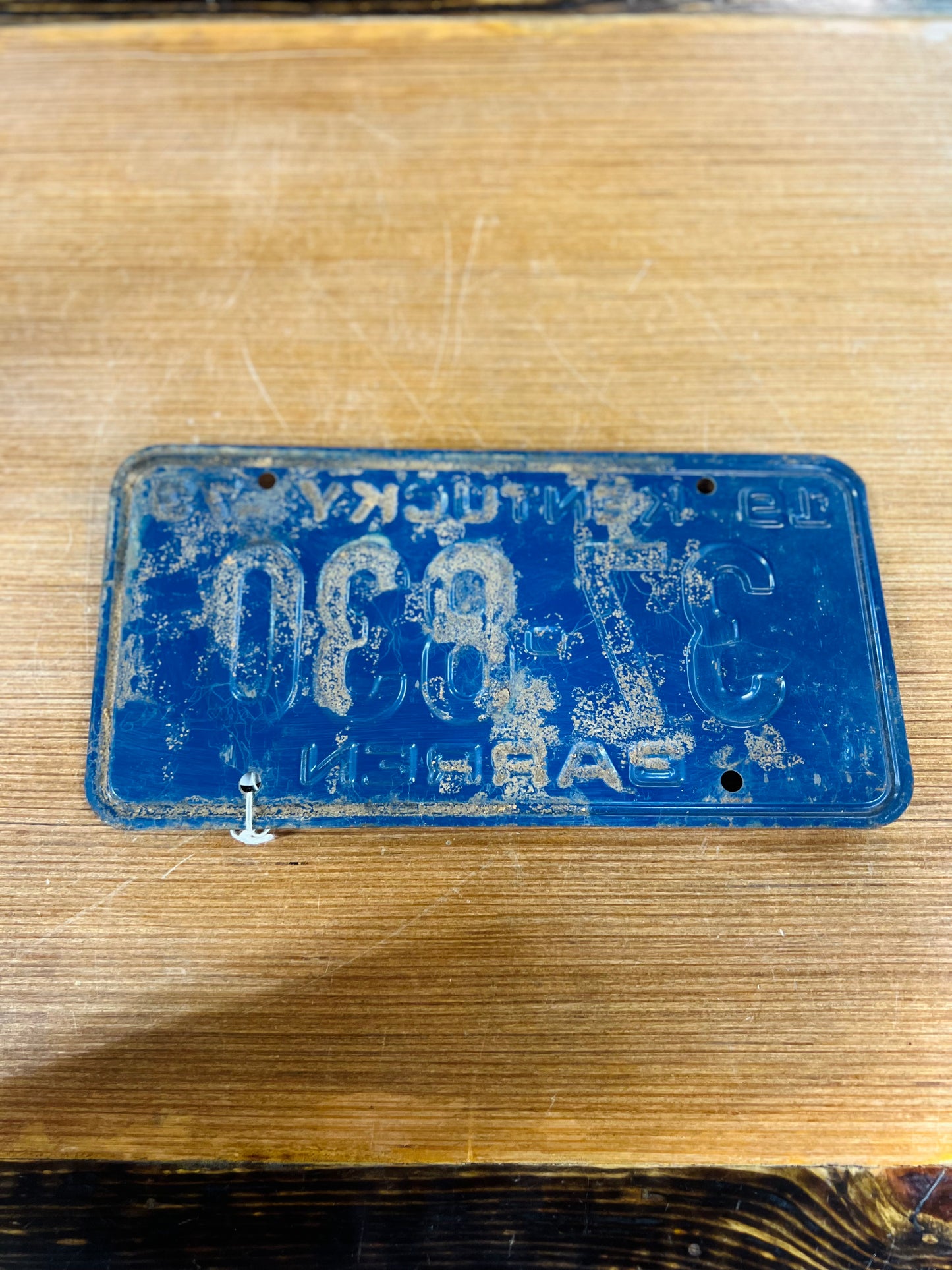 Vintage 1973 Barren County, Ky Metal License Plate