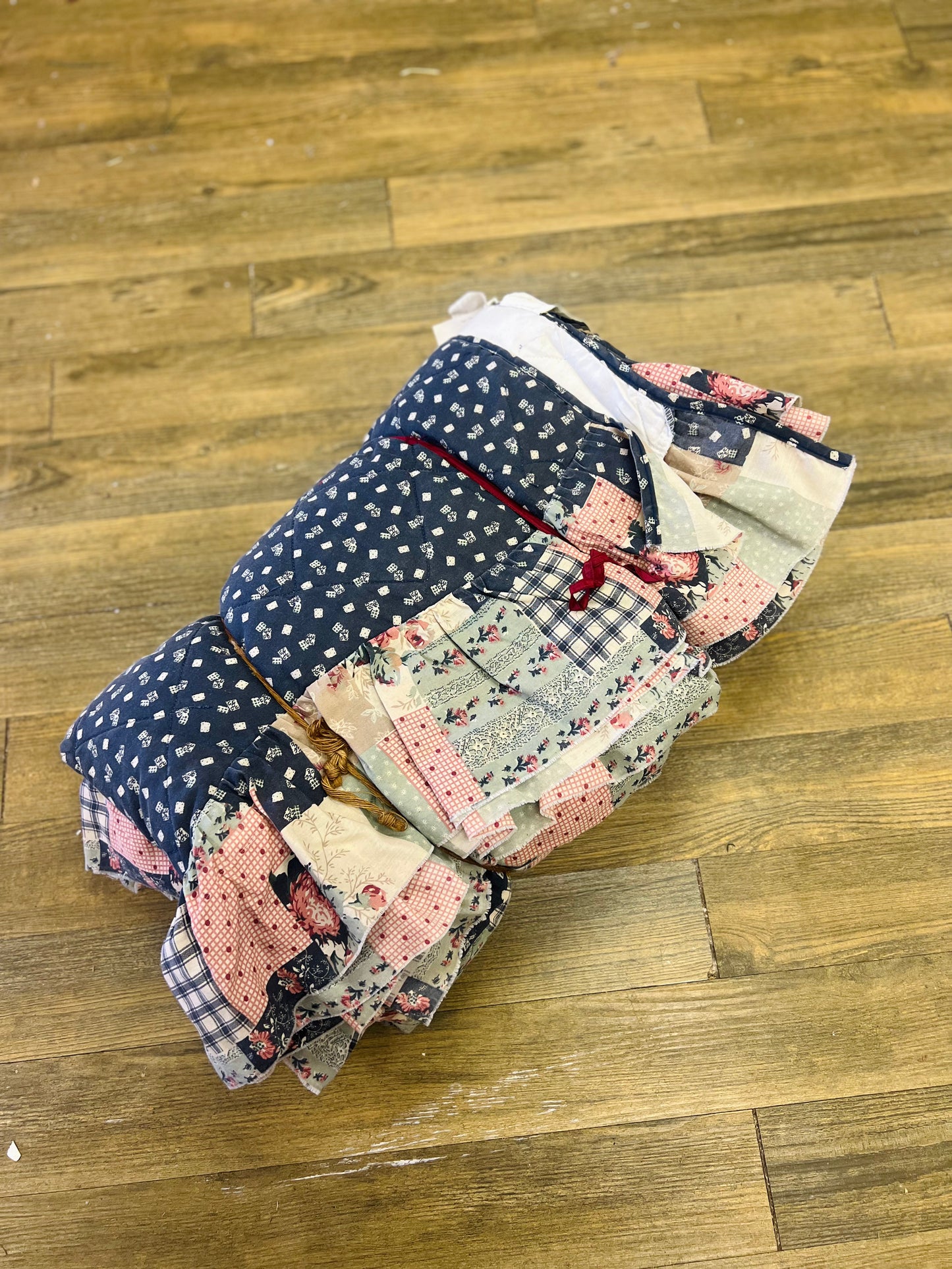 Vintage 1980's Fortel Patchwork Quilt