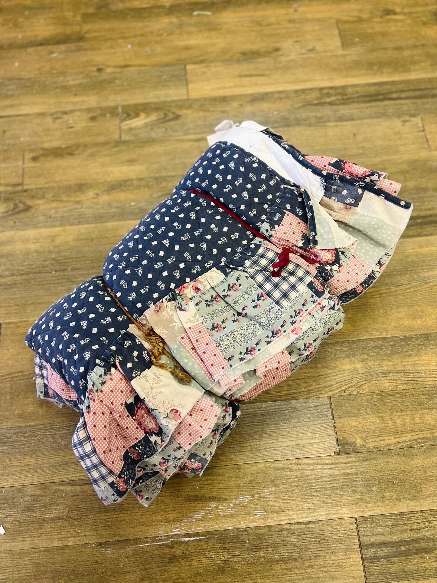Vintage 1980's Fortel Patchwork Quilt