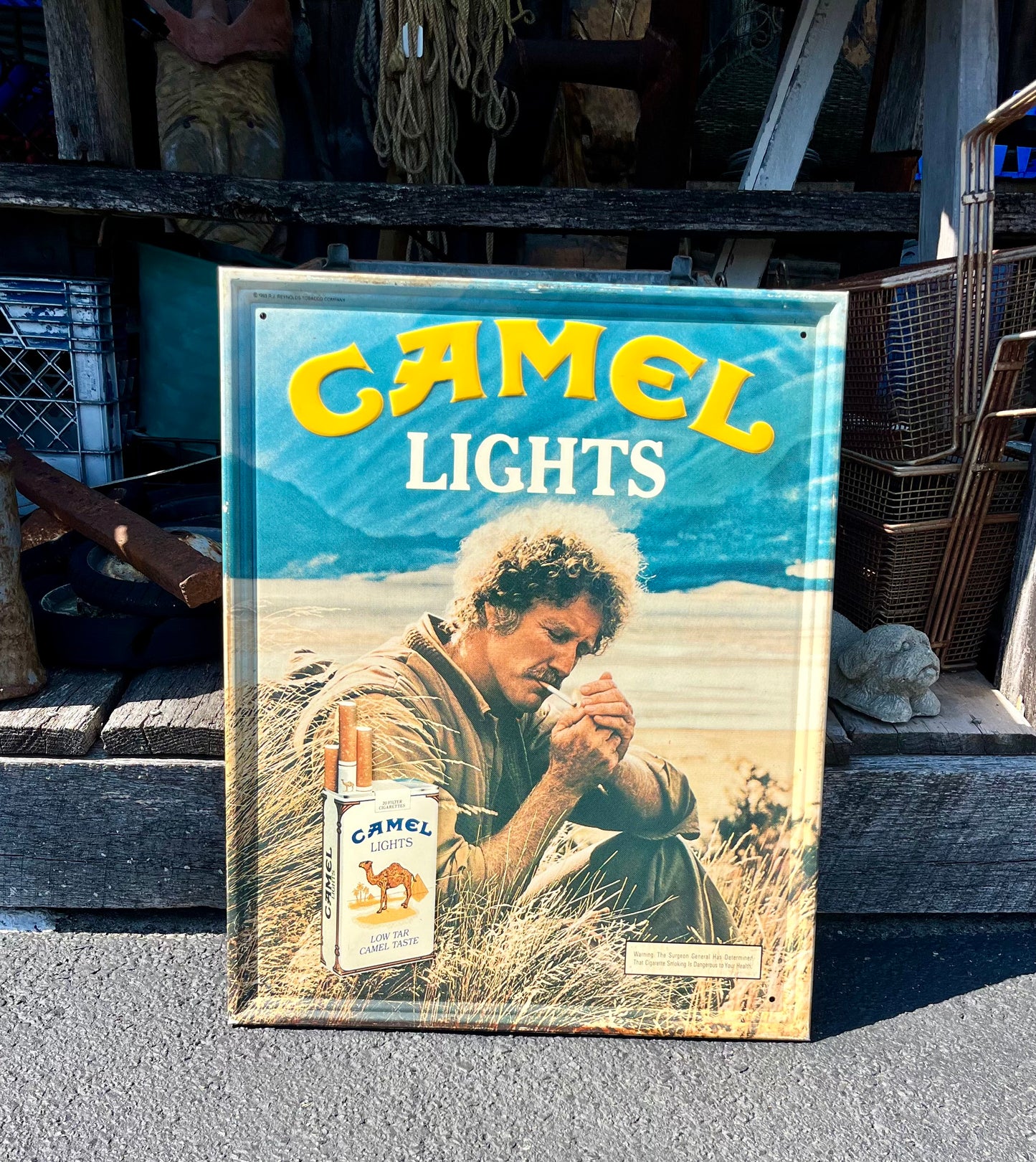 Vintage Camel Lights RJ Reynolds Sign