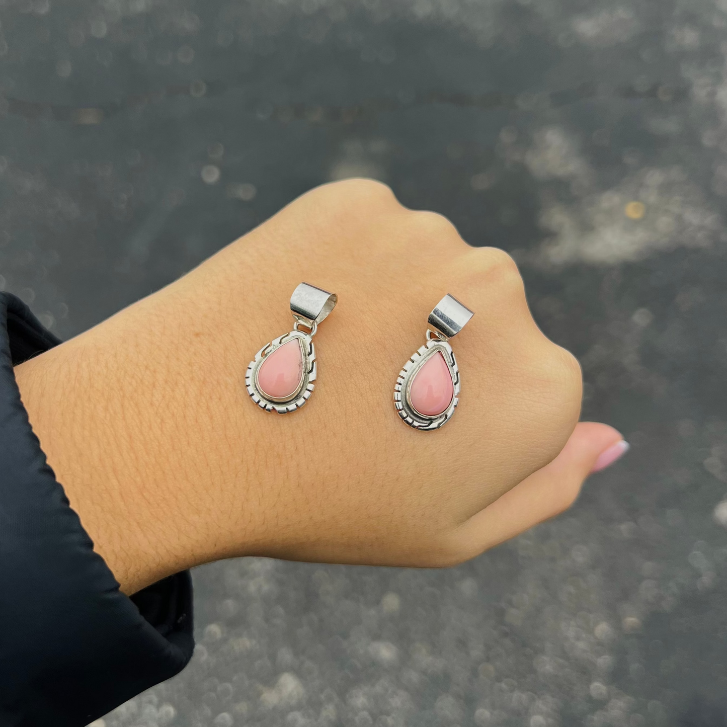 The Piper Pink Conch Sterling Silver Pendant