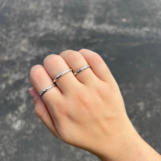 The Saylor Sterling Silver Stamped Ring