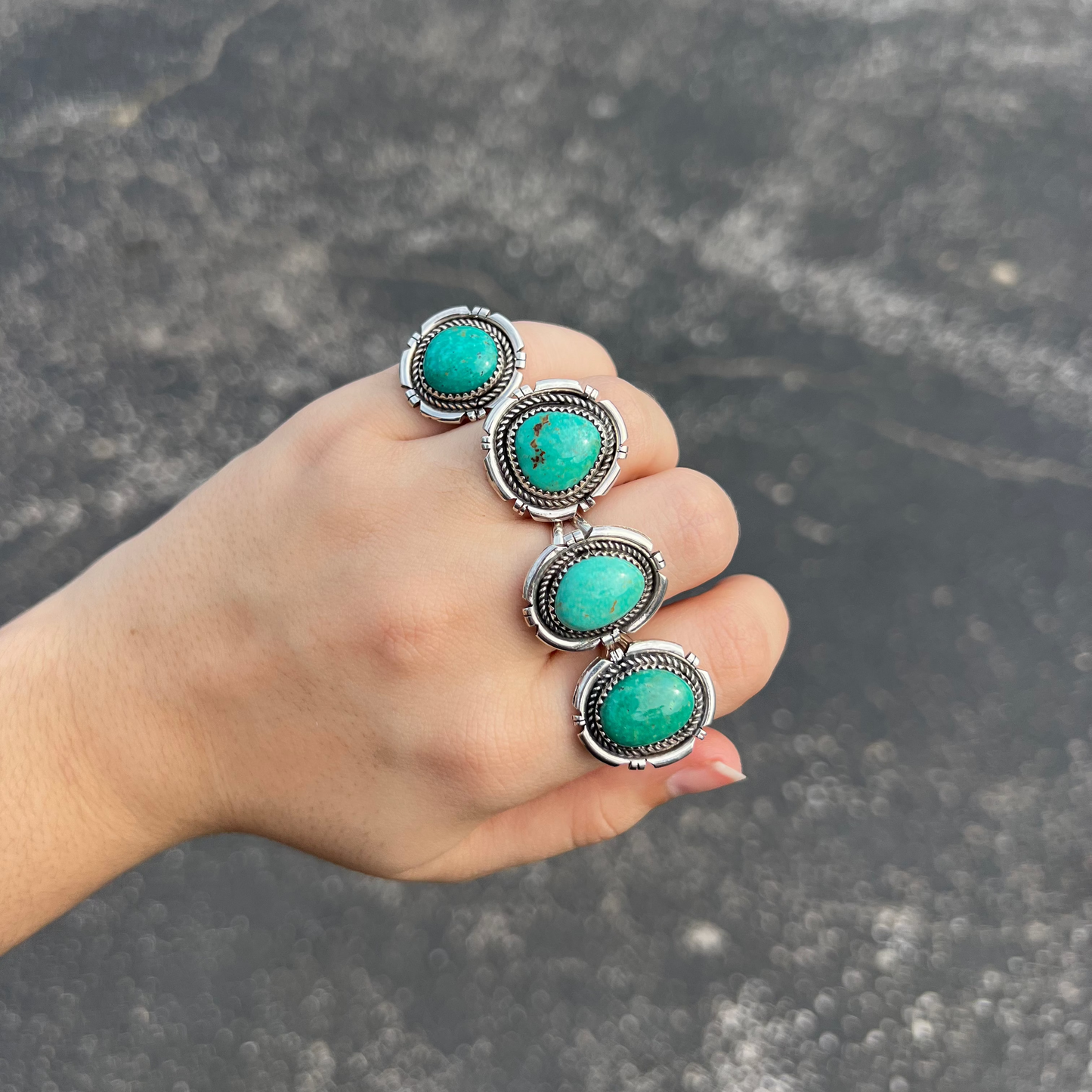 The Sorrel Genuine Sonoran Turquoise Sterling Silver Ring