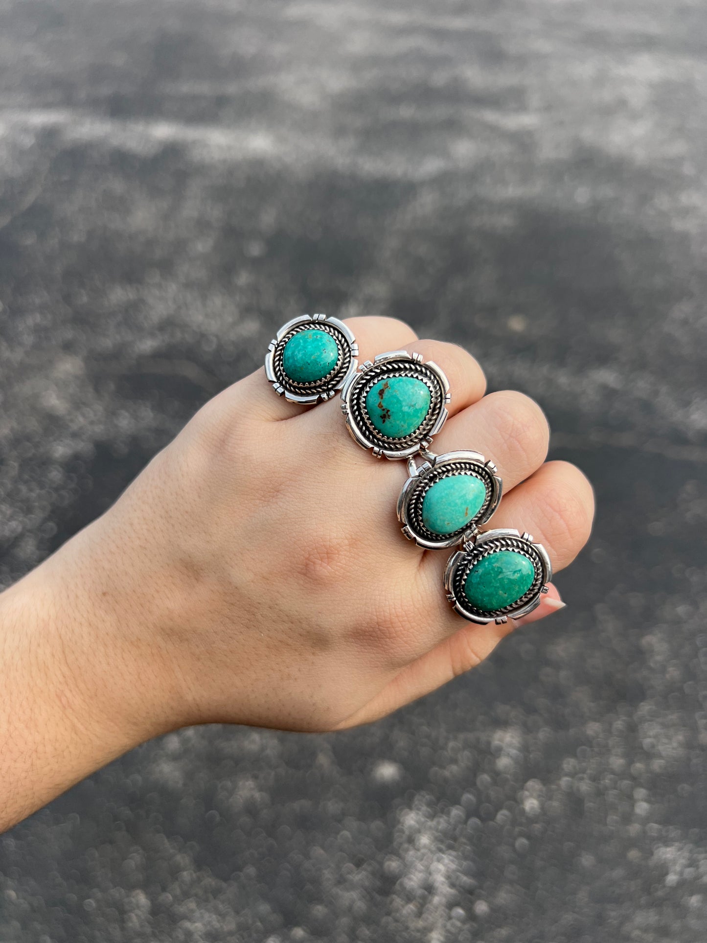 The Sorrel Genuine Sonoran Turquoise Sterling Silver Ring