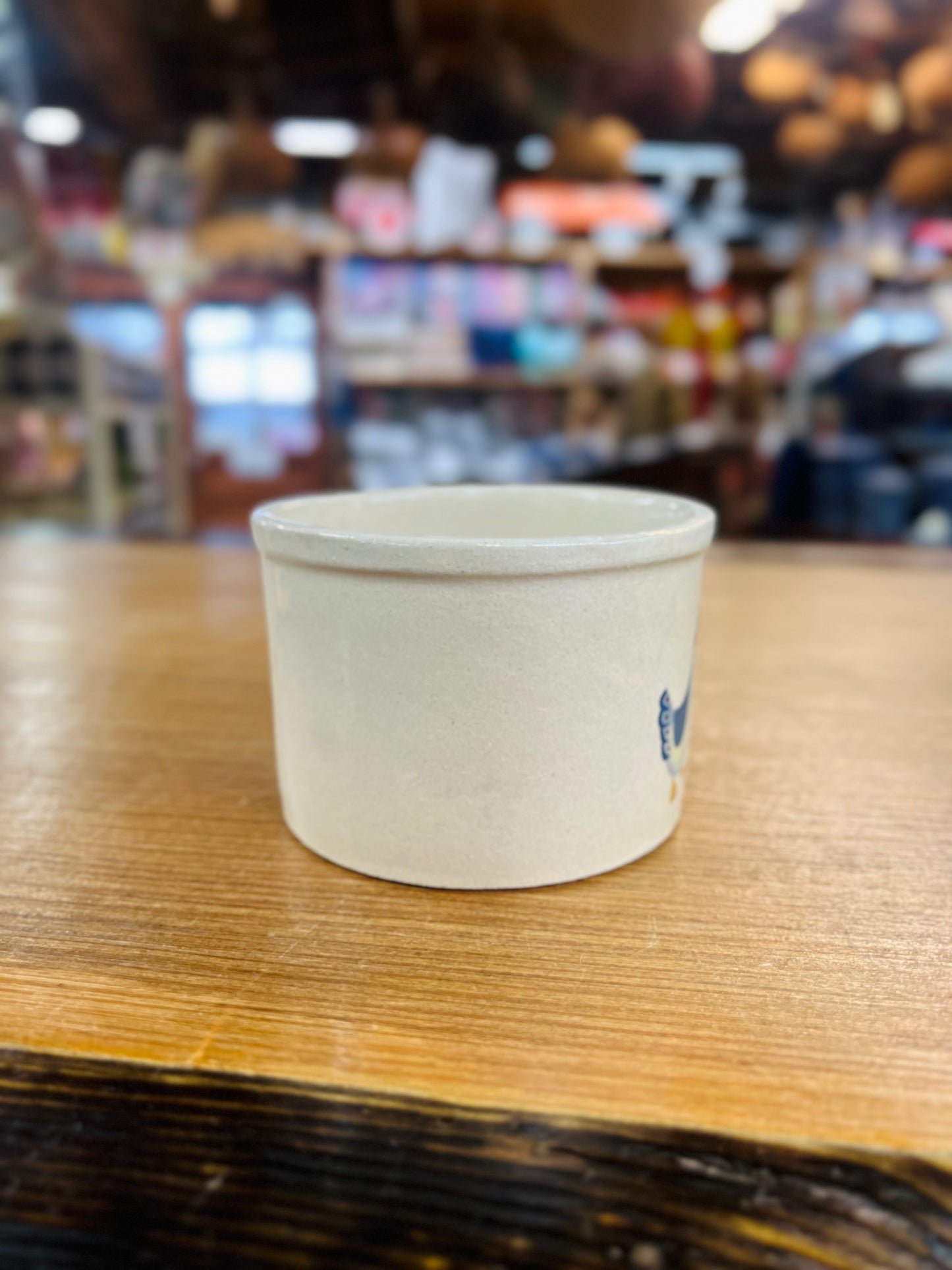 Vintage R.R.P.Co Robinson Ransbottom Pottery Stoneware 1qt Goose Crock