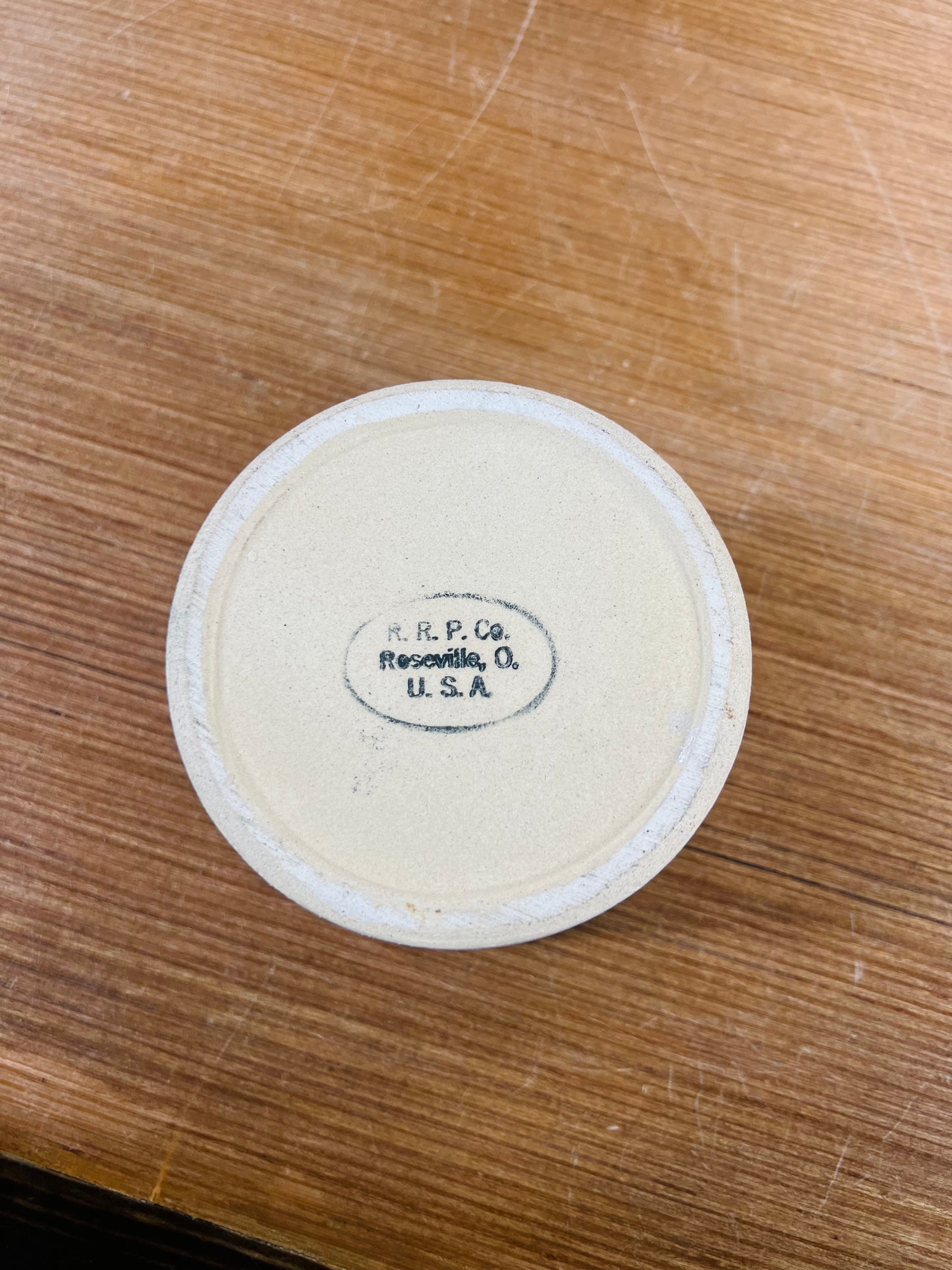 Vintage R.R.P.Co Robinson Ransbottom Pottery Stoneware 1qt Goose Crock