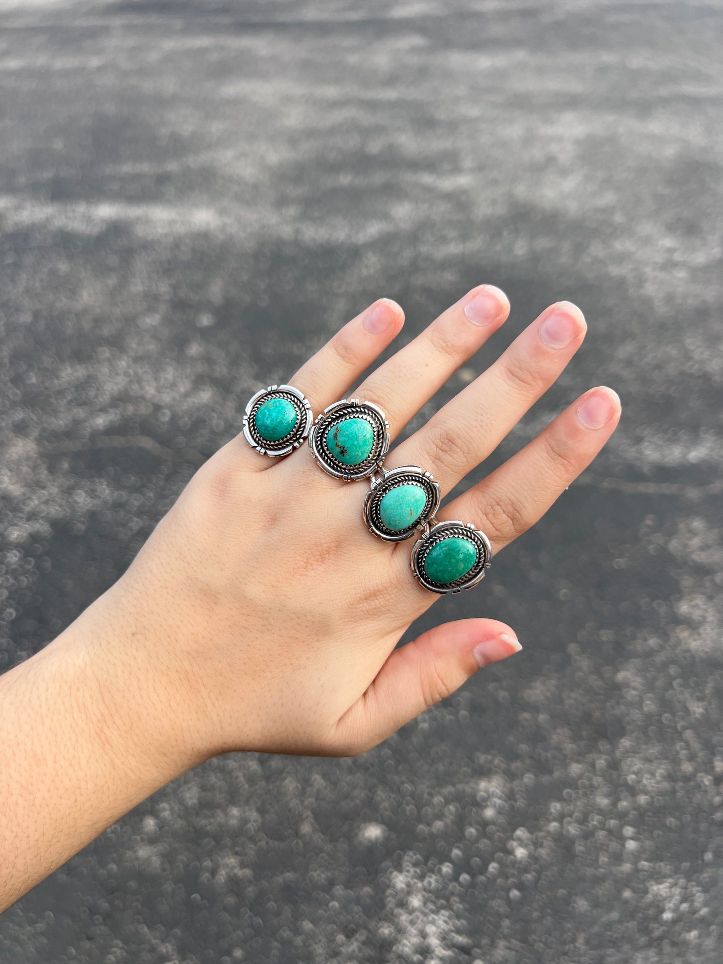 The Sorrel Genuine Sonoran Turquoise Sterling Silver Ring