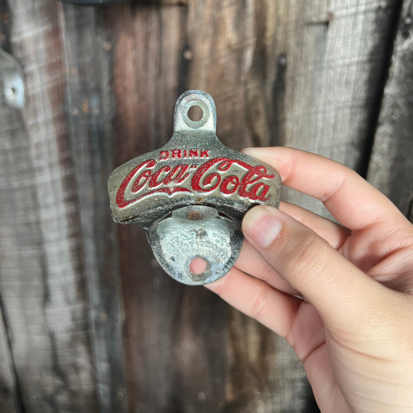 Coca Cola STARR X Wall Mount Bottle Opener Embossed