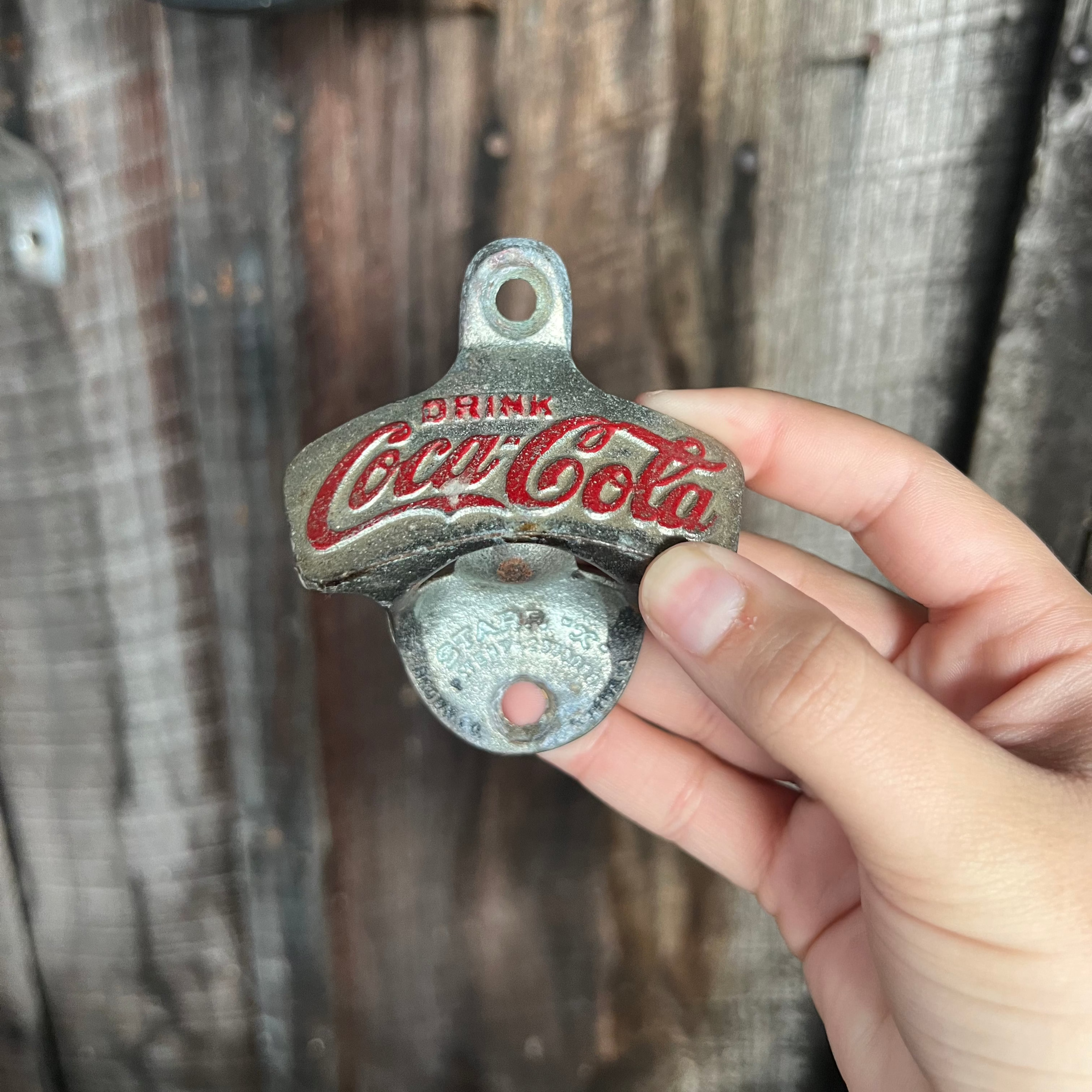Coca Cola STARR X Wall Mount Bottle Opener Embossed – The Olde