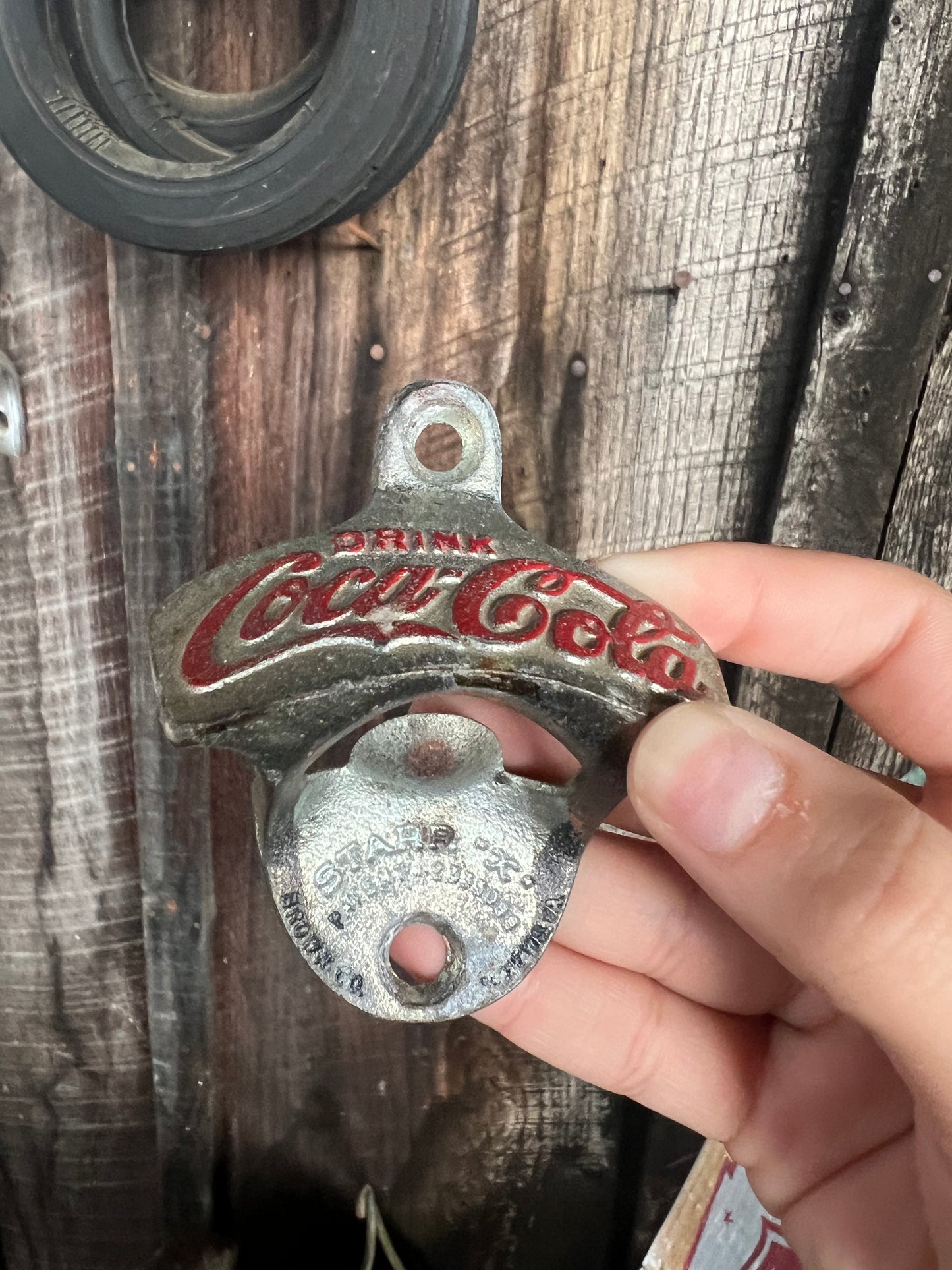 Coca Cola STARR X Wall Mount Bottle Opener Embossed