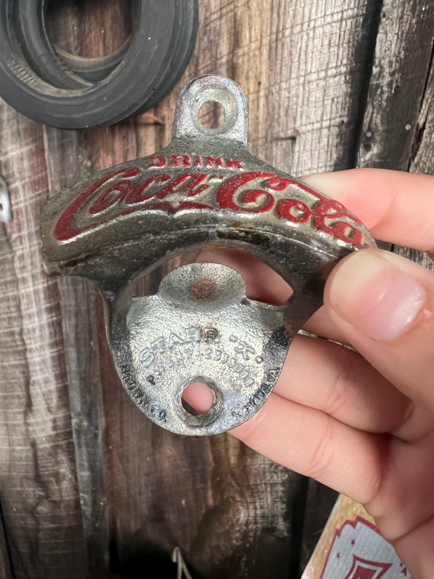 Coca Cola STARR X Wall Mount Bottle Opener Embossed