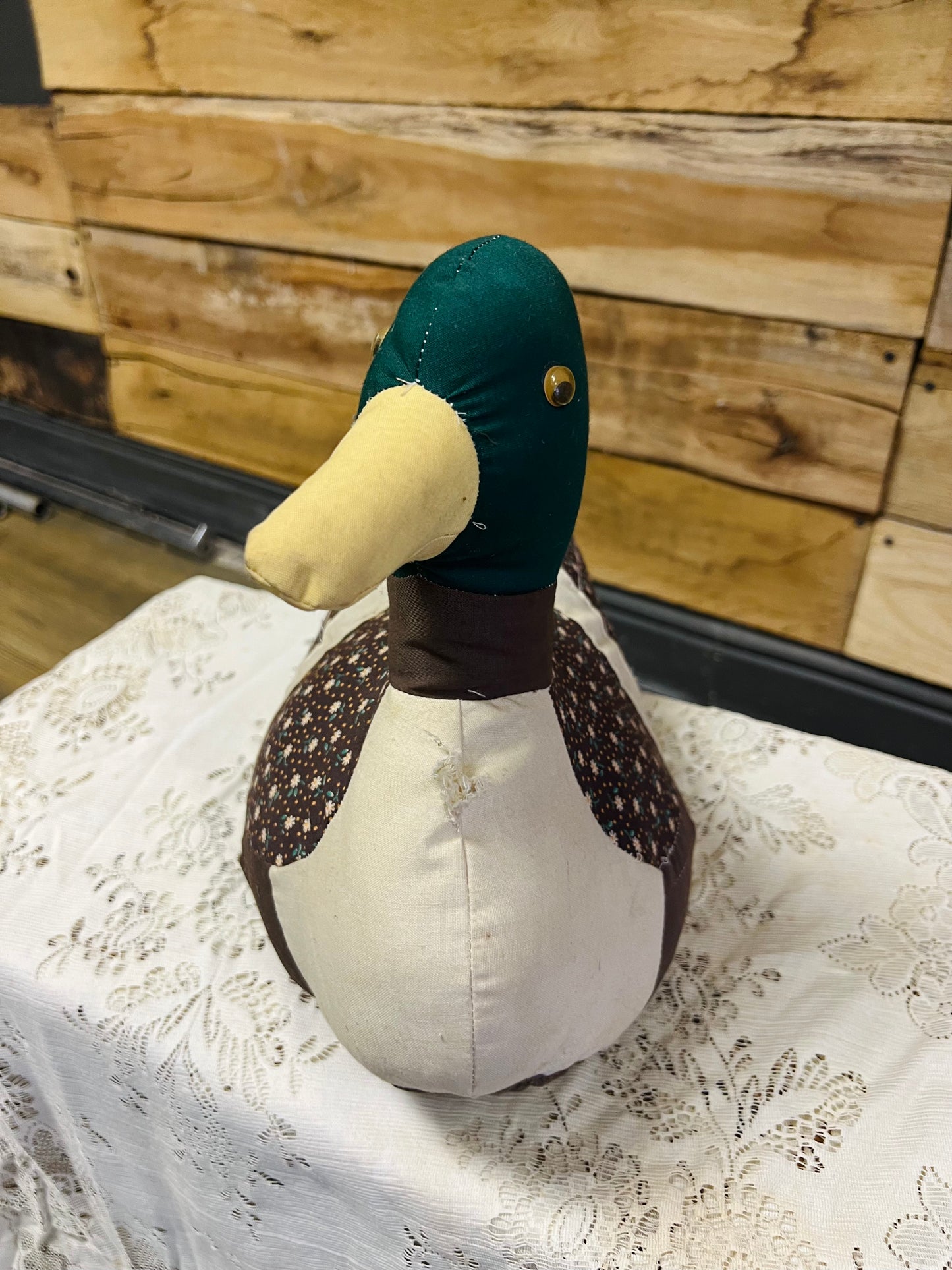 Vintage Quilted Mallard Duck - Woodland