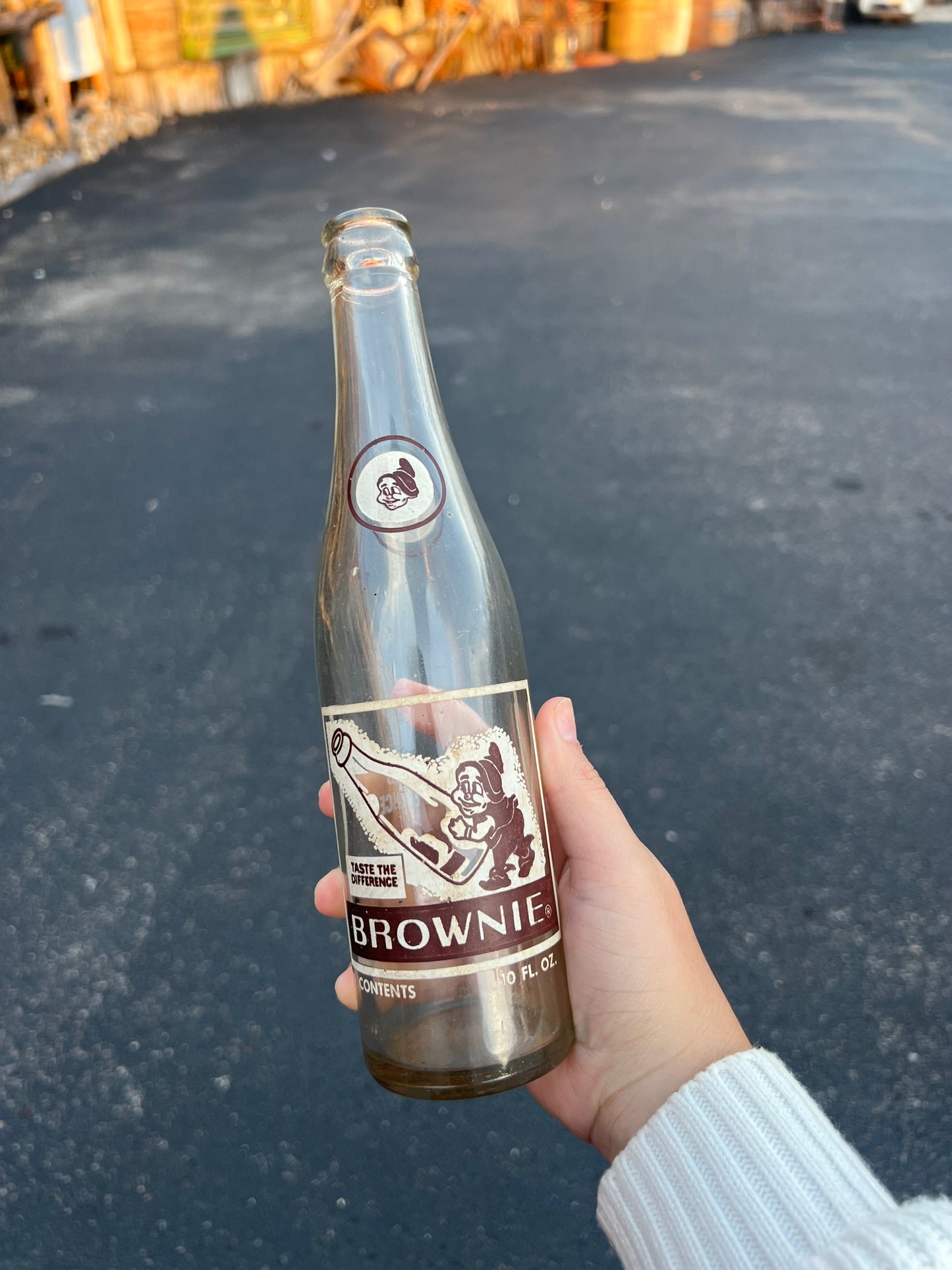 Vintage Brownie Beverages 10 oz Bottle - 1960's